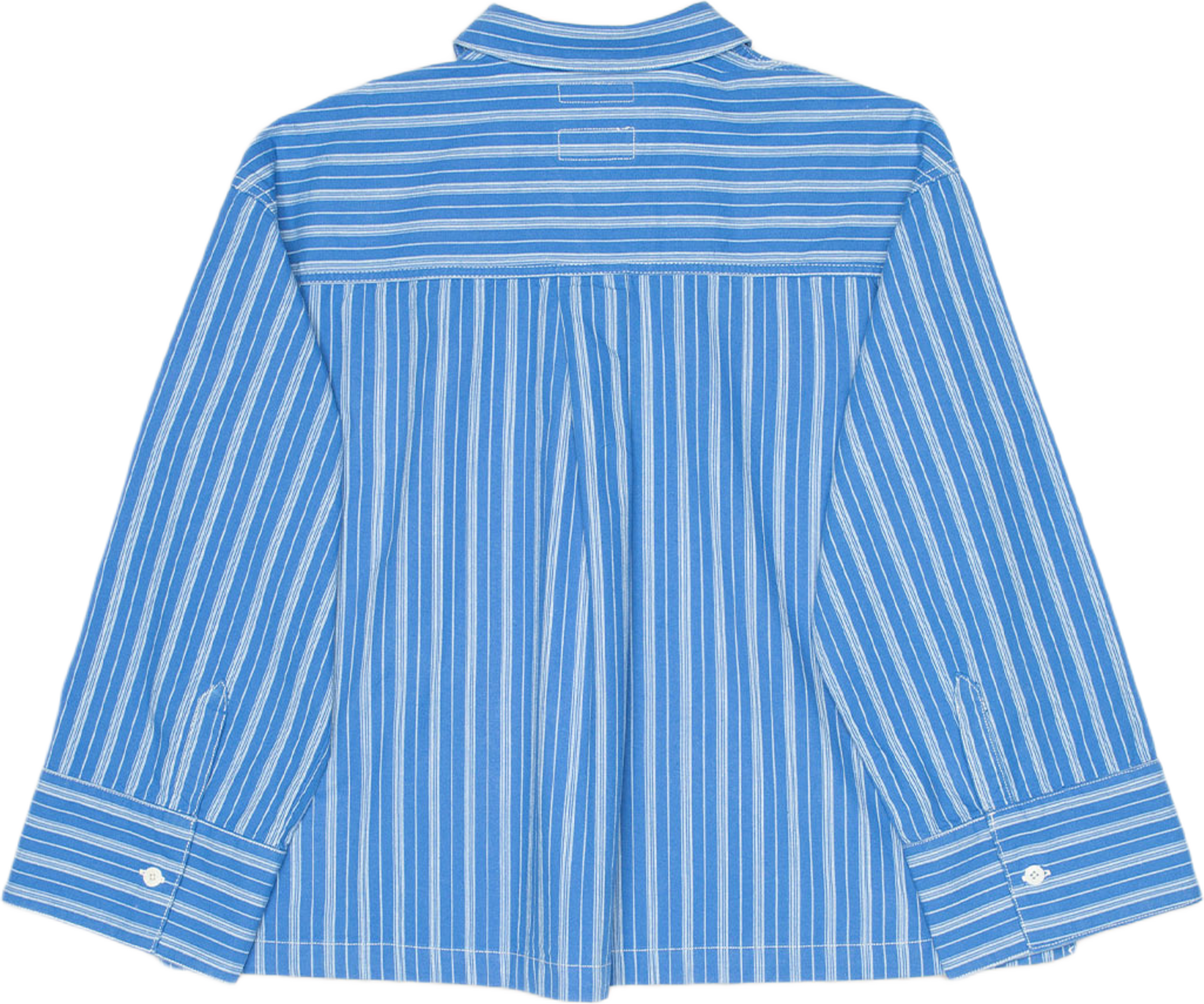 Jutta Shirt Striped, från Nudie Jeans, i färgen Blue/Offwhite. Klicka för att öppna bilden i stort format