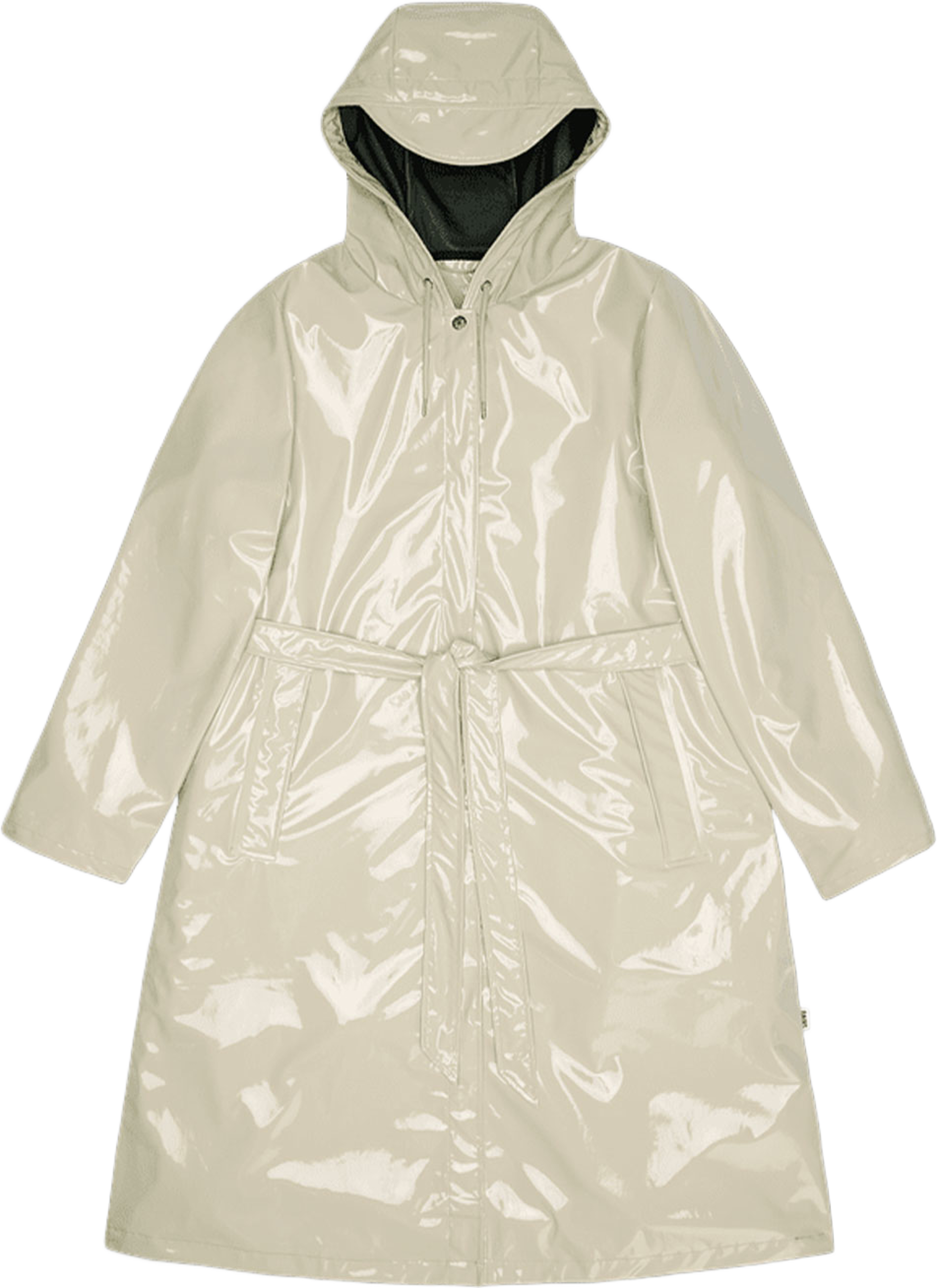 A-Line Longer W Jacket W3, från Rains, i färgen Shore. Klicka för att öppna bilden i stort format