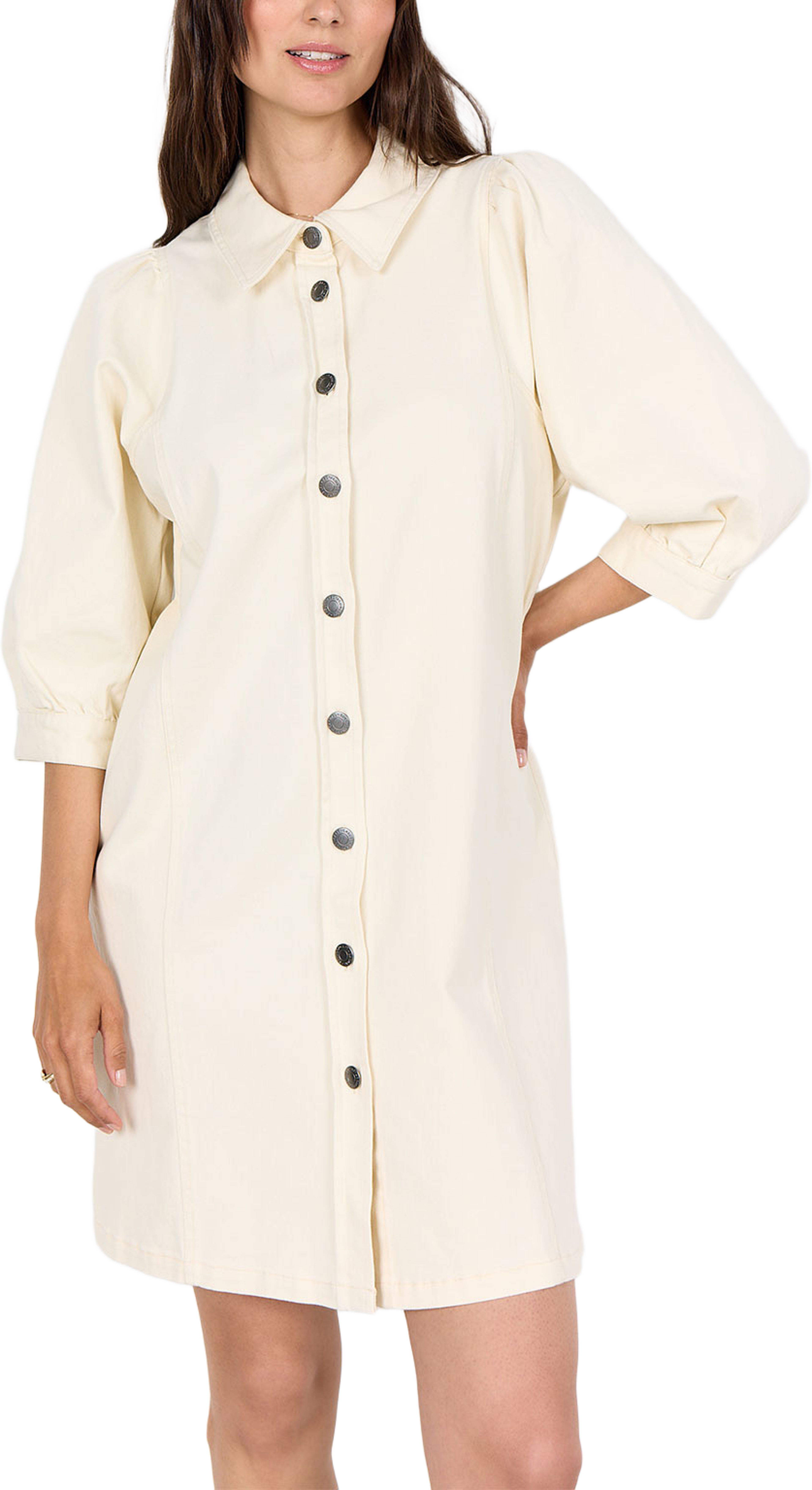 Sc-Bess 6 Dress, från Soyaconcept, i färgen Cream. Klicka för att öppna bilden i stort format