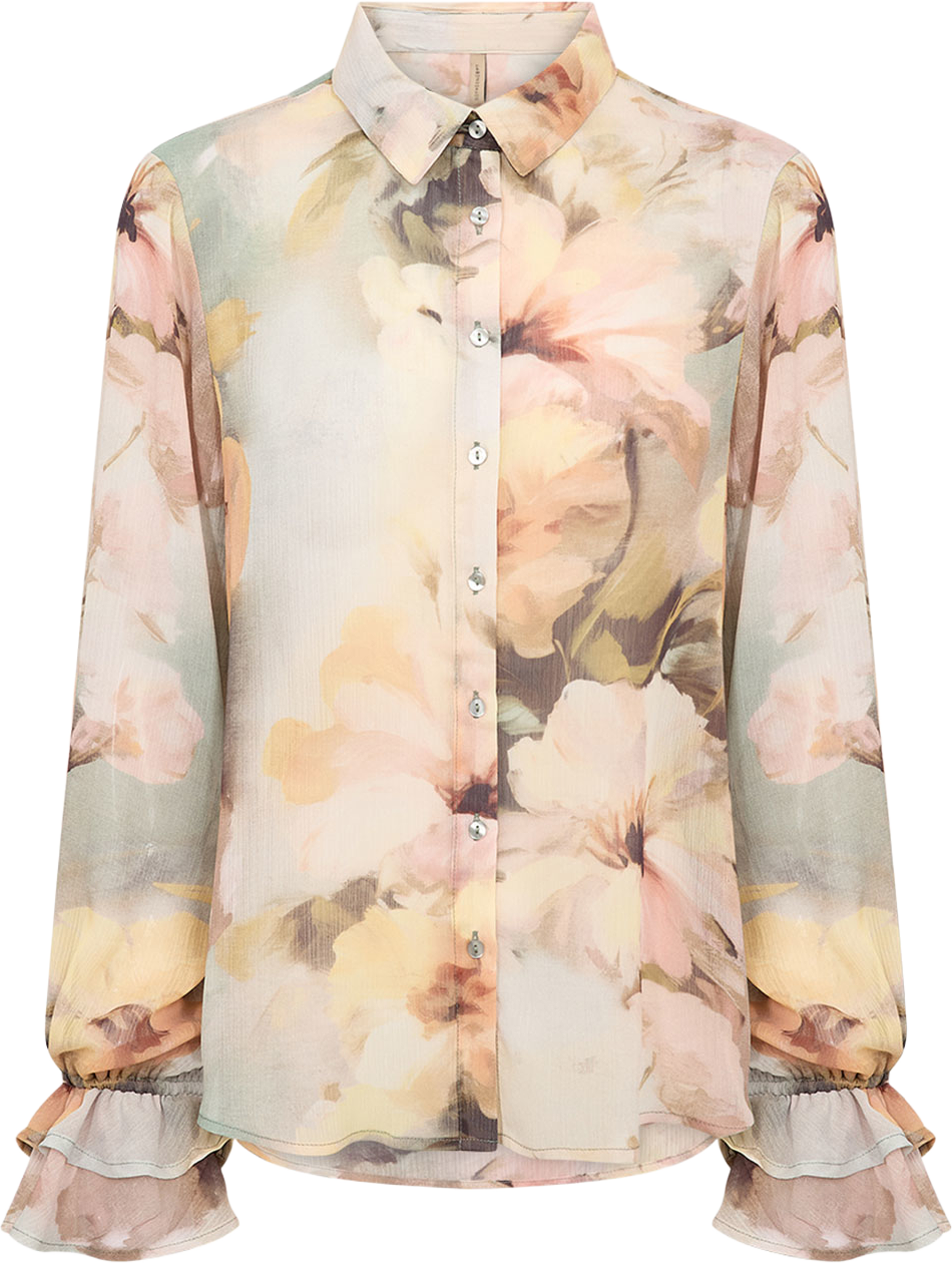 Sc-Carmen 1 Shirt, från Soyaconcept, i färgen Bok Choy Combi. Klicka för att öppna bilden i stort format