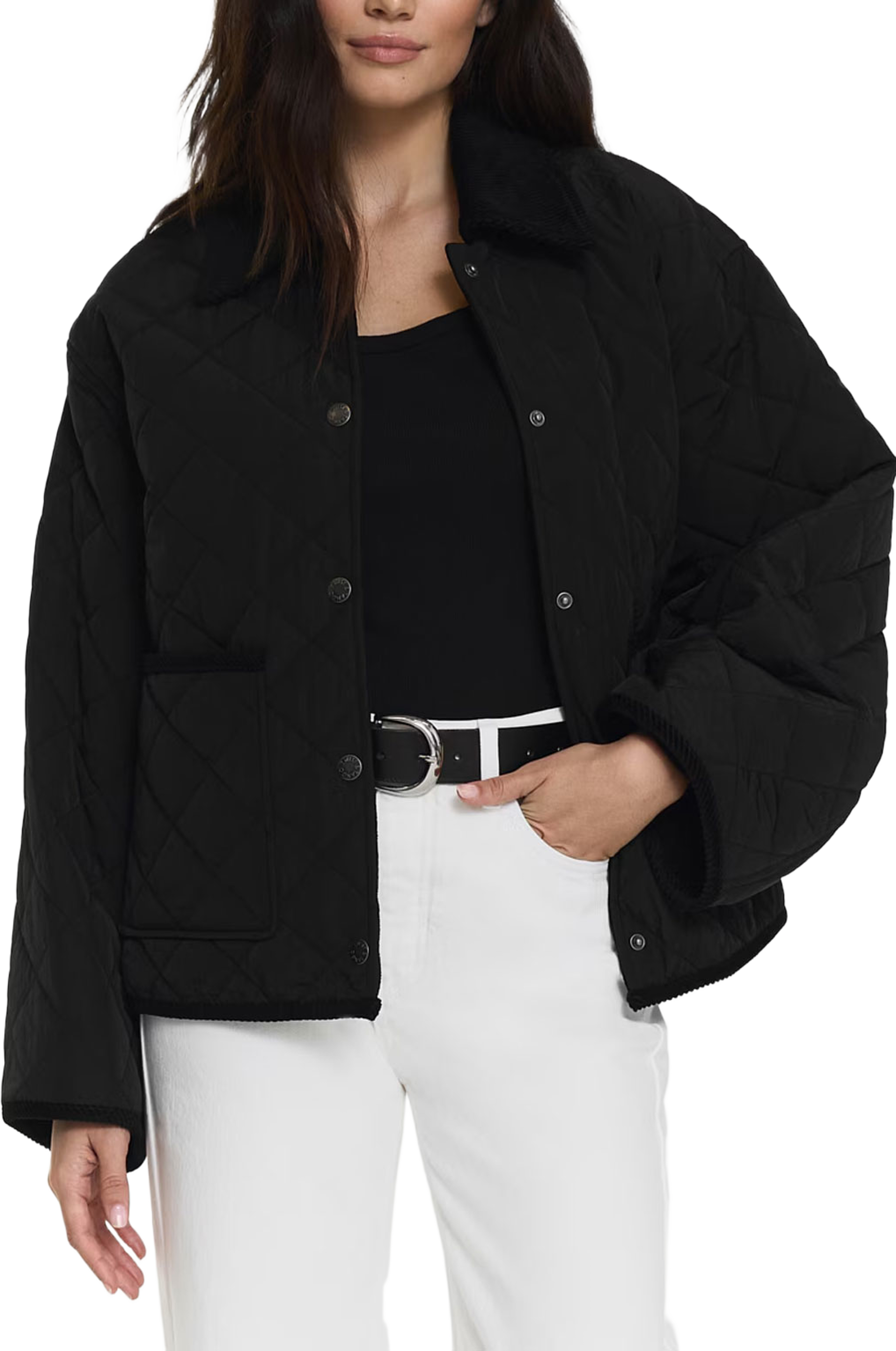 Emmy Quilted Jacket, från Twist & Tango, i färgen Black. Klicka för att öppna bilden i stort format