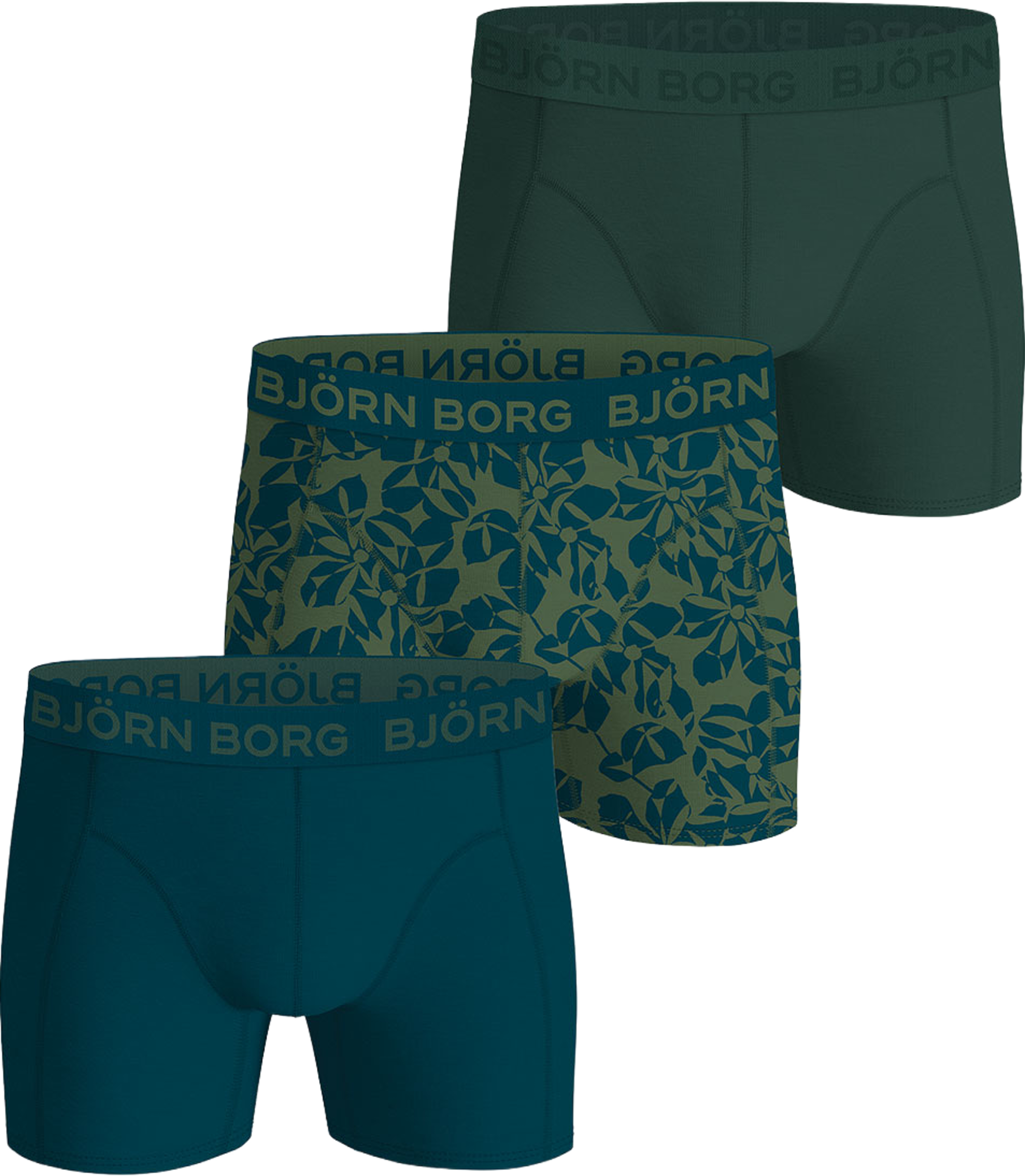 Cotton Stretch Boxer 3P, från Björn Borg, i färgen Multipack 3. Klicka för att öppna bilden i stort format