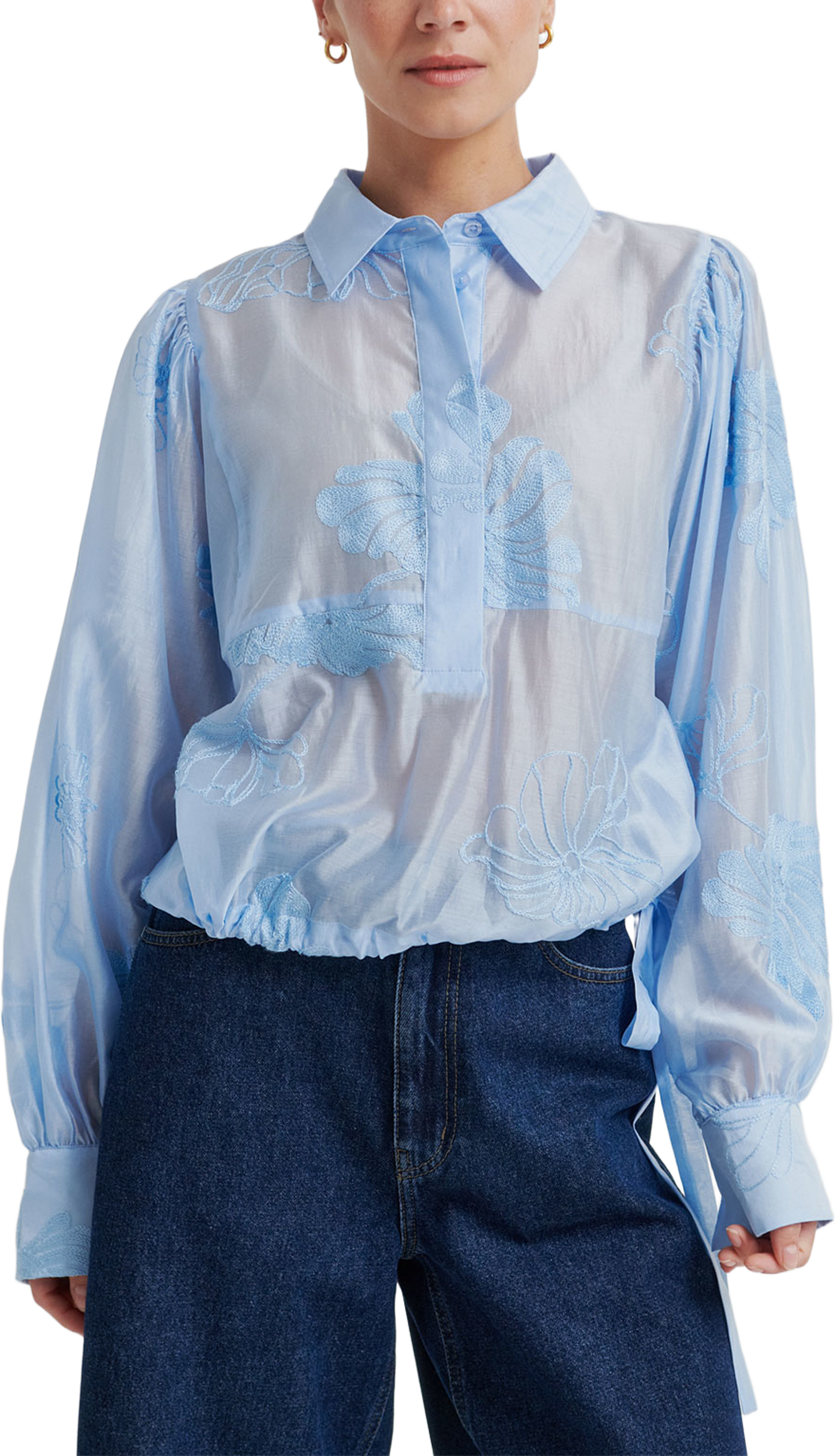 Vira Blouse, från Second Female, i färgen Windsurfer. Klicka för att öppna bilden i stort format