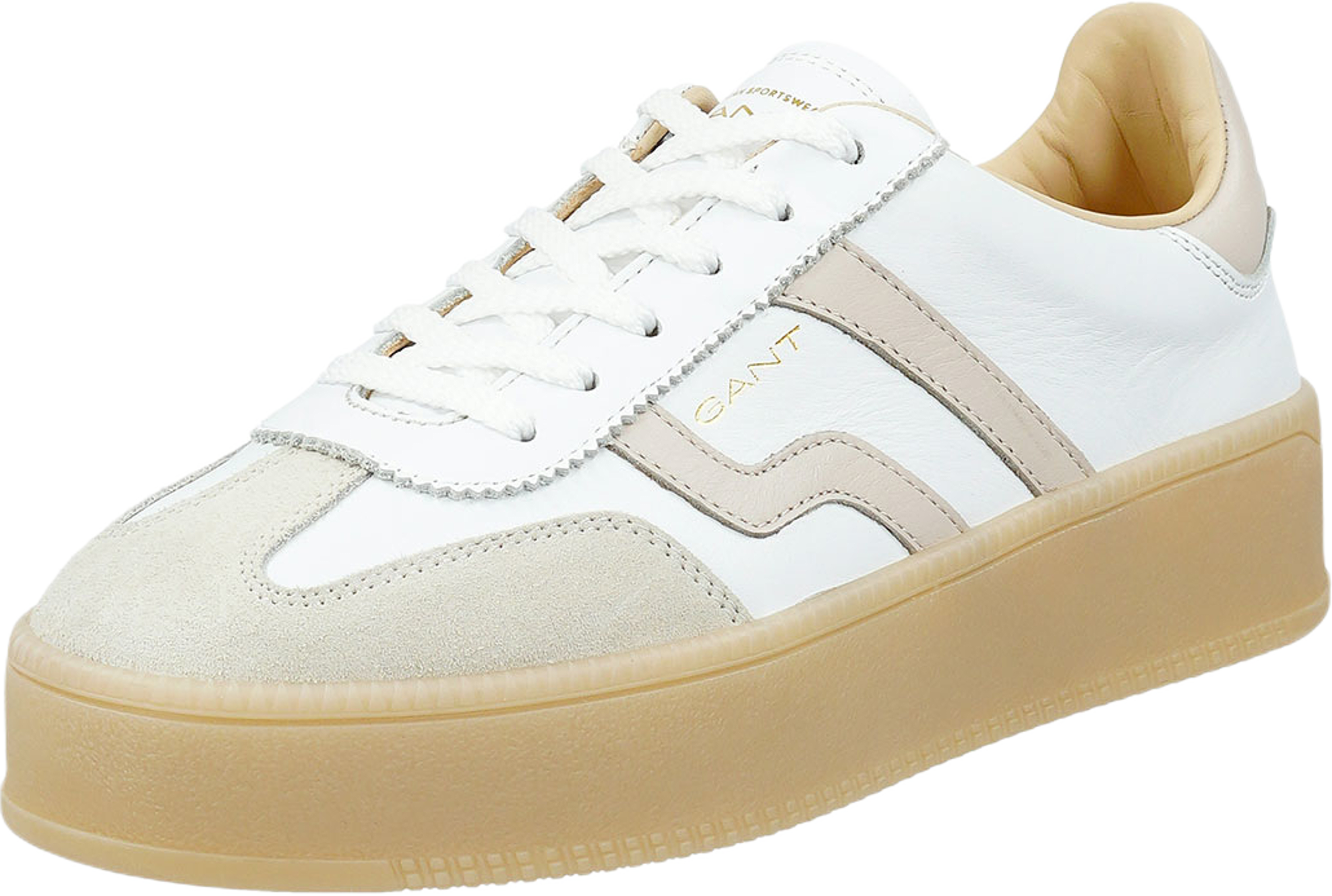Cuzmani Sneaker, från GANT, i färgen White/Beige. Klicka för att öppna bilden i stort format