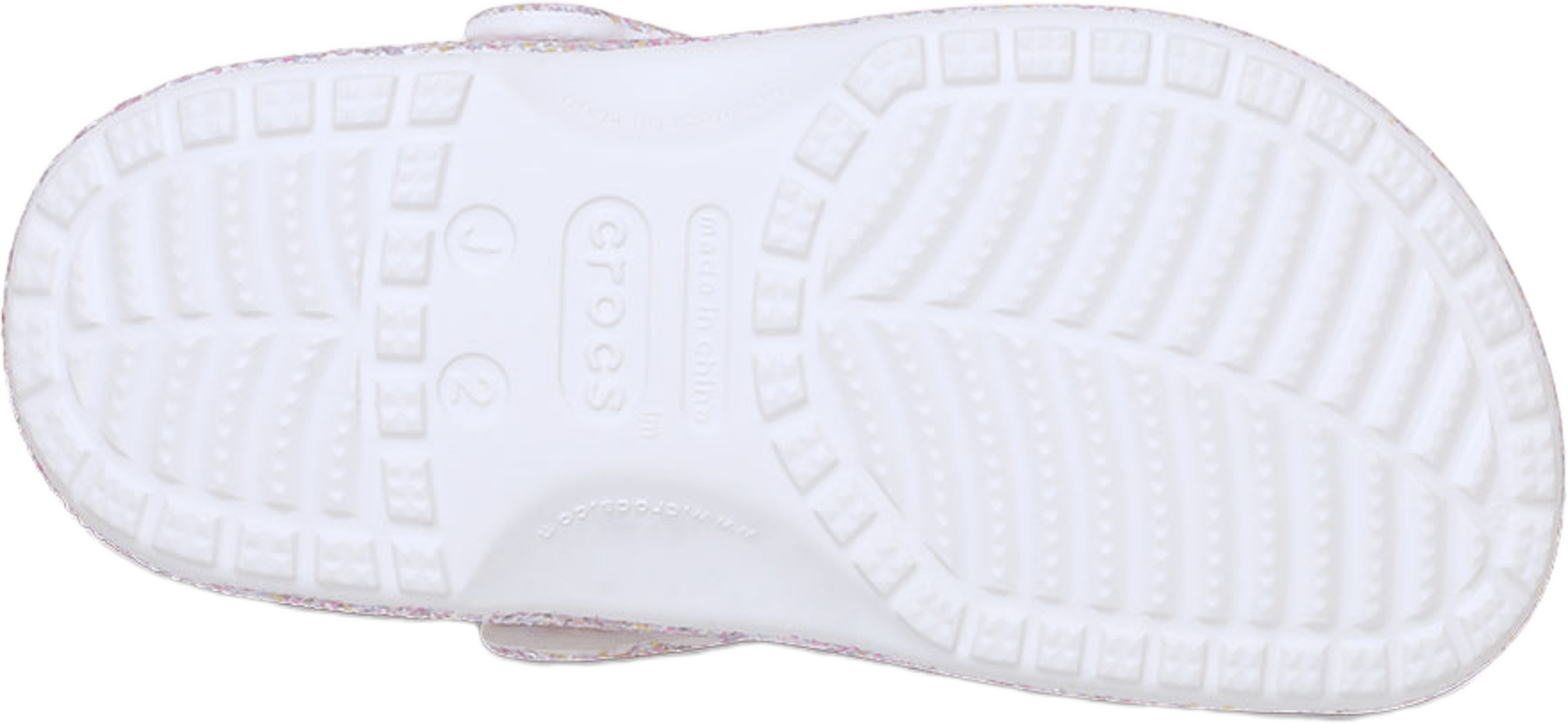 Classic Fantasy Glitter Clog Kids, från Crocs, i färgen White (fantasy). Klicka för att öppna bilden i stort format