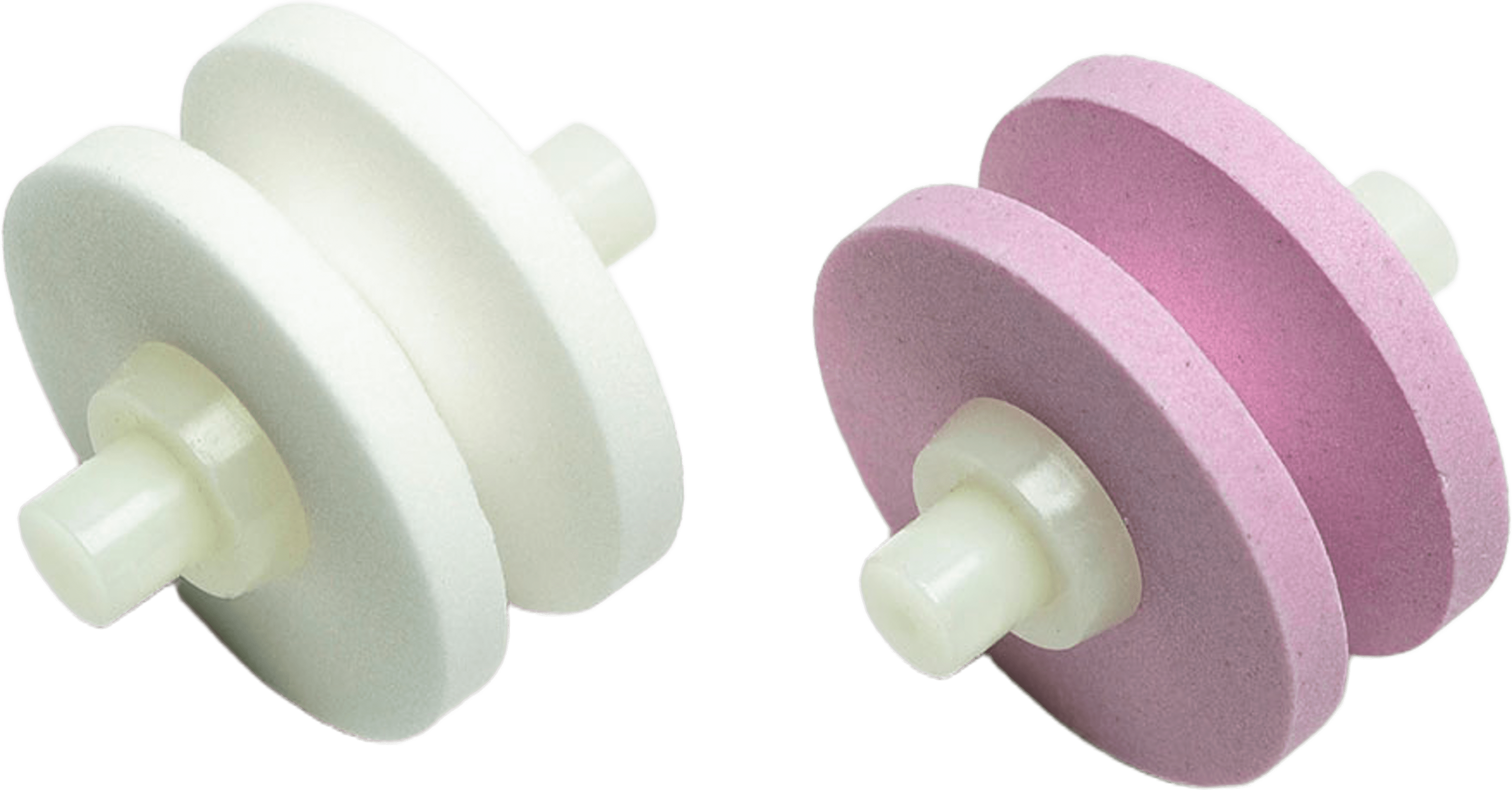 Sliphjulset till G-91/SB, från Global, i färgen Rosa/Vit. Klicka för att öppna bilden i stort format