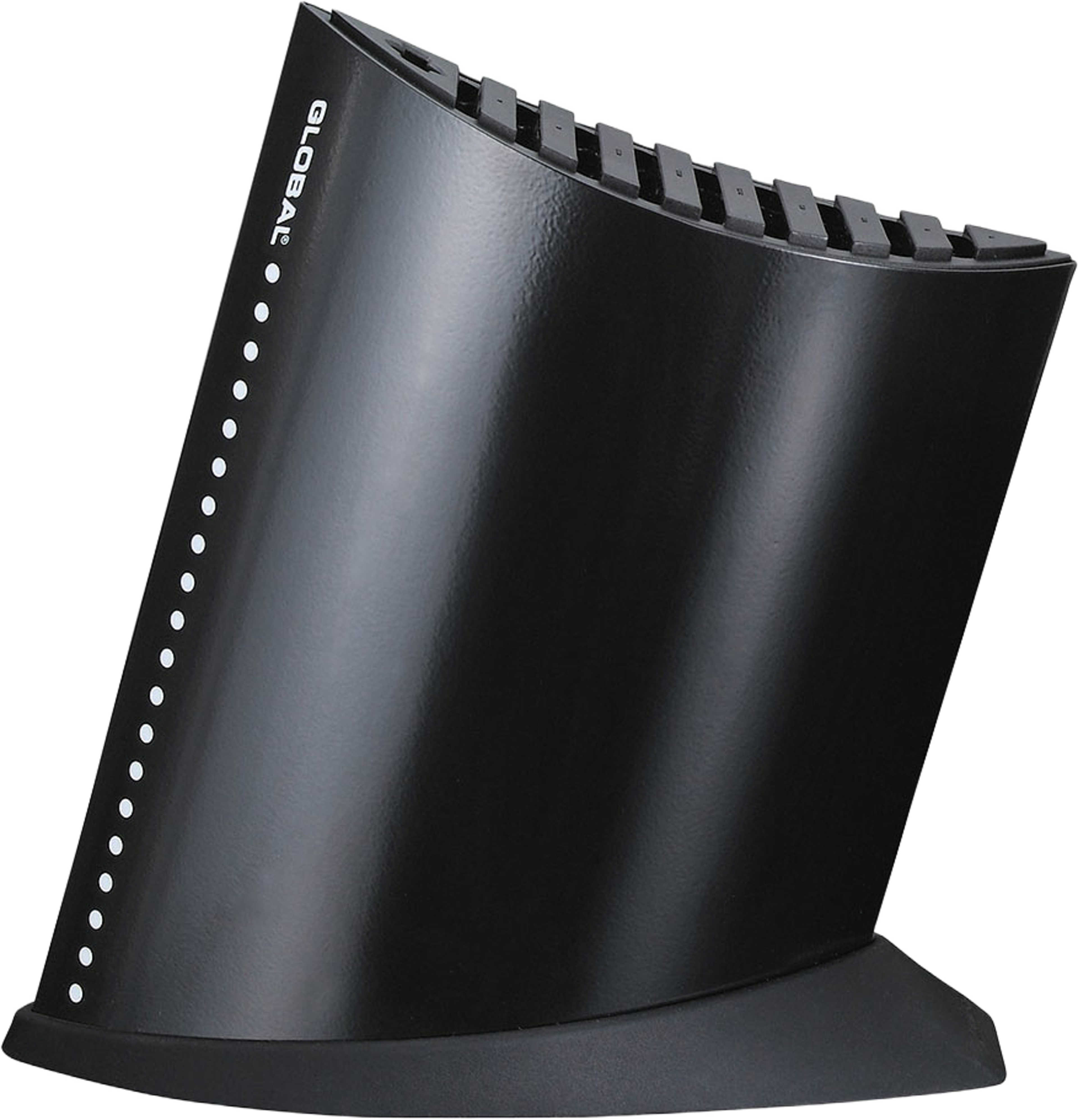 Knivblock svart 9+1, från Global, i färgen Svart. Klicka för att öppna bilden i stort format