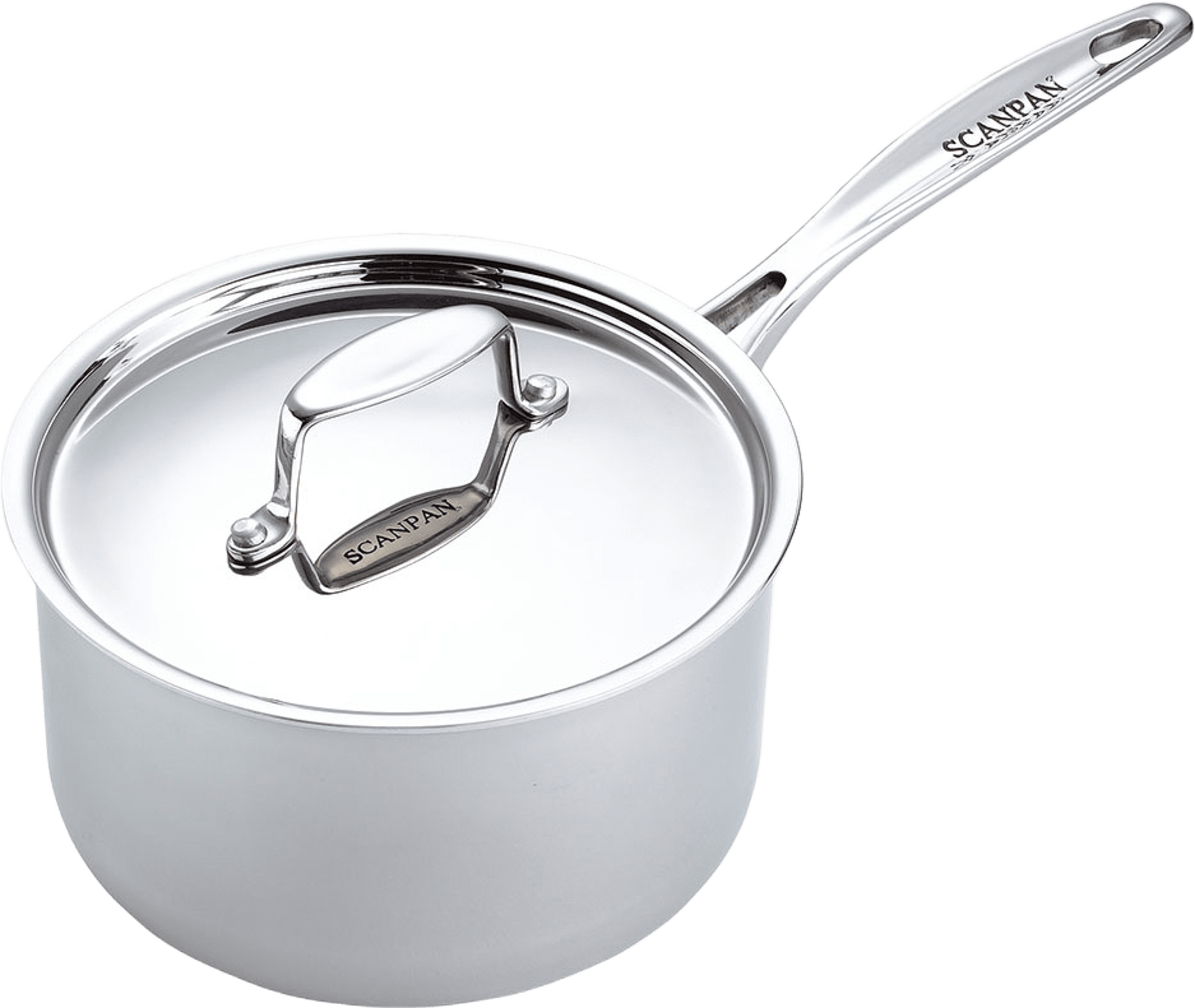 Kastrull med lock 1,3 l, från Scanpan, i färgen Rostfri. Klicka för att öppna bilden i stort format