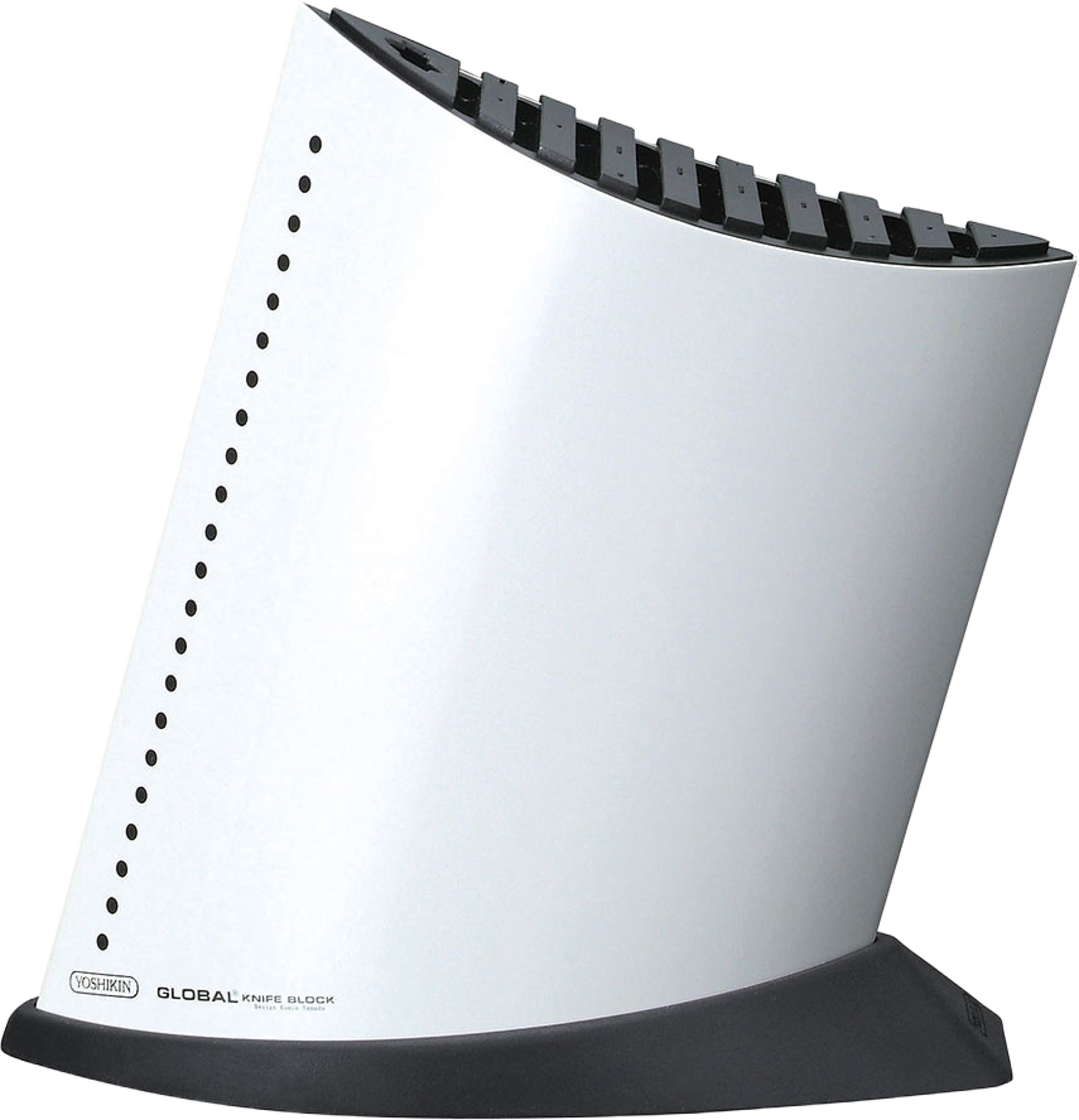 Knivblock vit 9 +1, från Global, i färgen Vit. Klicka för att öppna bilden i stort format