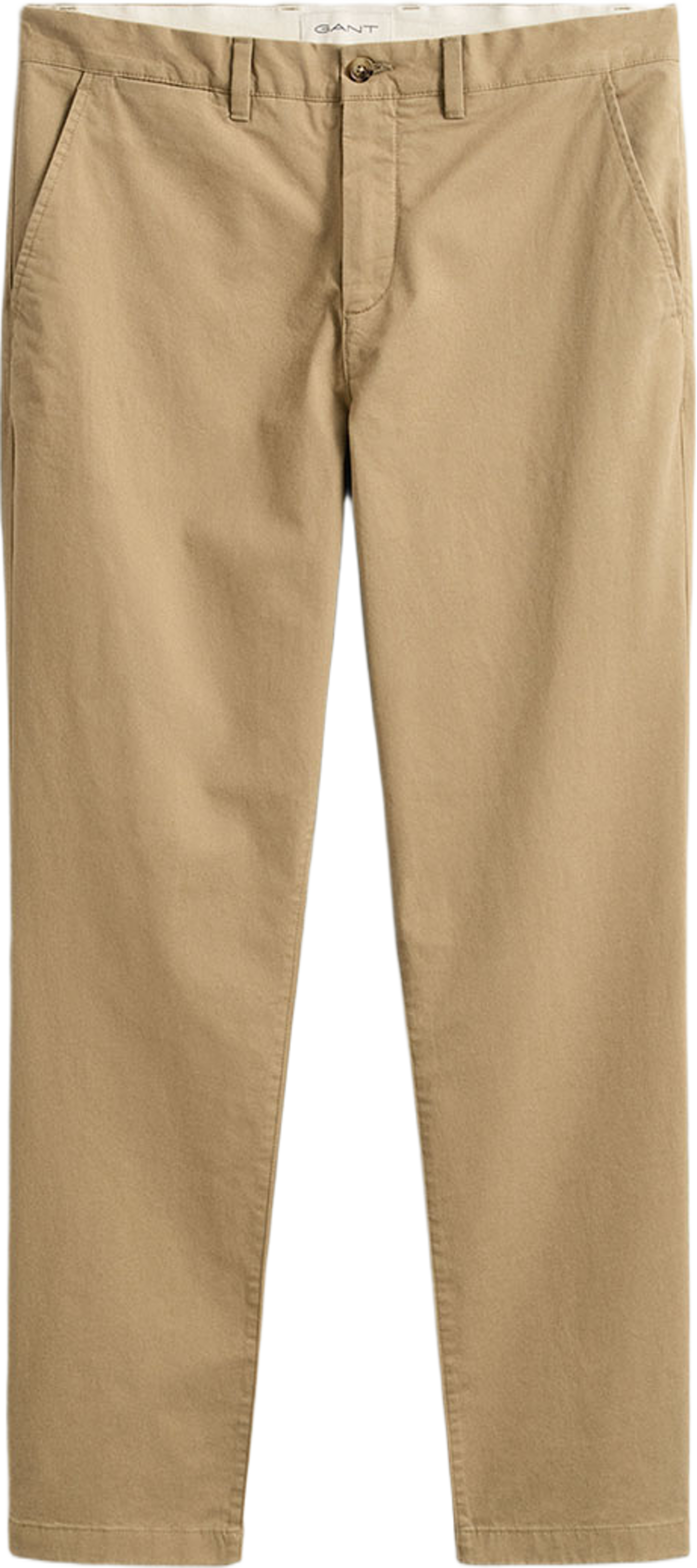 Regular Fit Classic Chinos, från GANT, i färgen Dark Khaki. Klicka för att öppna bilden i stort format