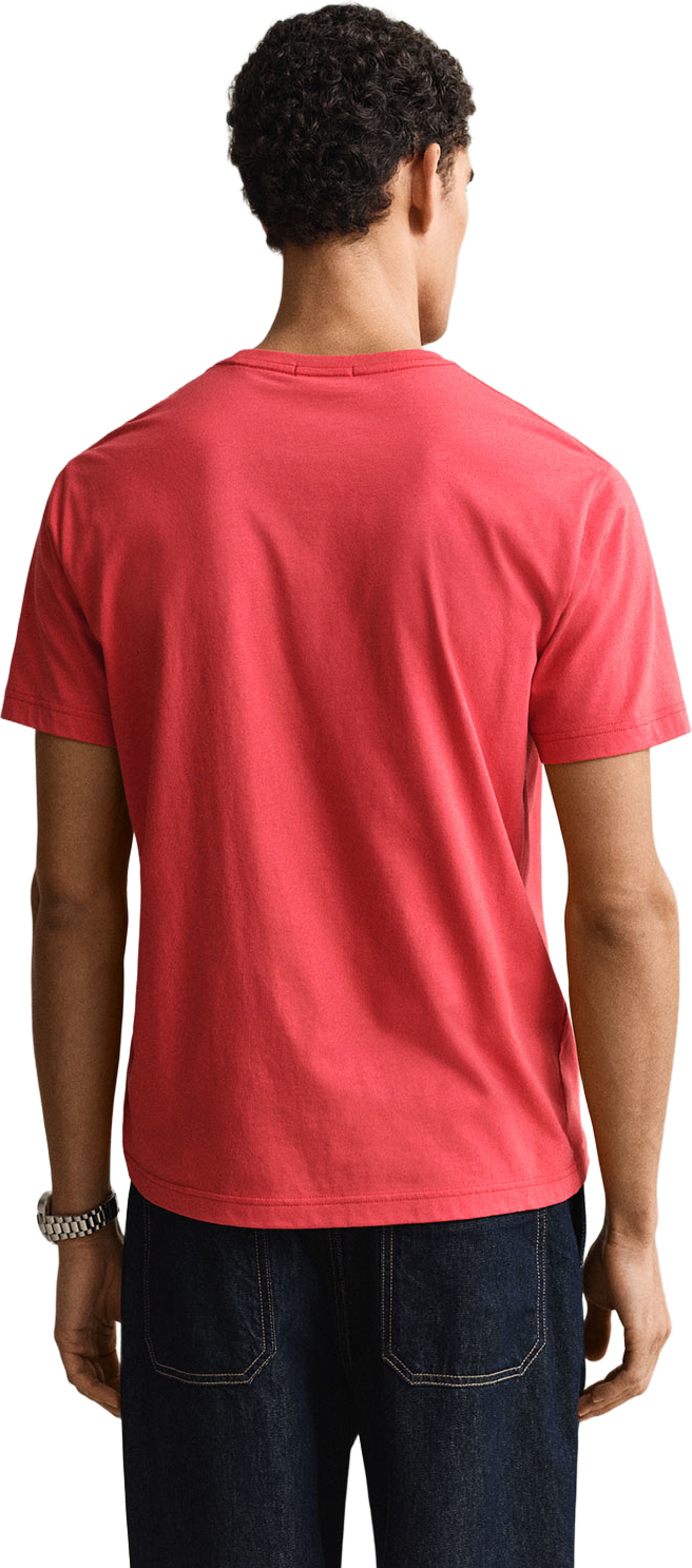 Regular Fit Shield T-Shirt, från GANT, i färgen Rose Red. Klicka för att öppna bilden i stort format
