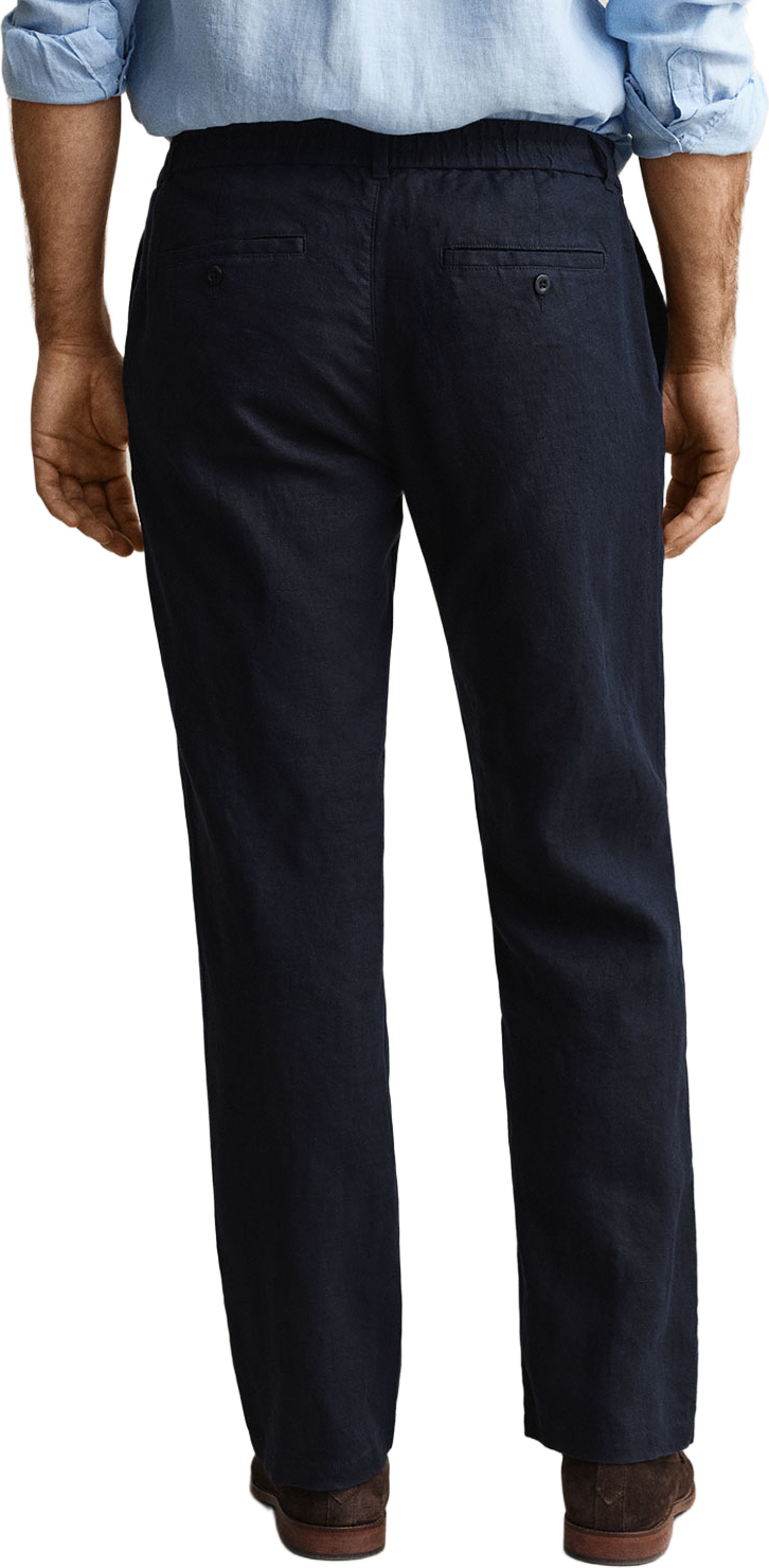 Linen Pants, från GANT, i färgen Evening Blue. Klicka för att öppna bilden i stort format