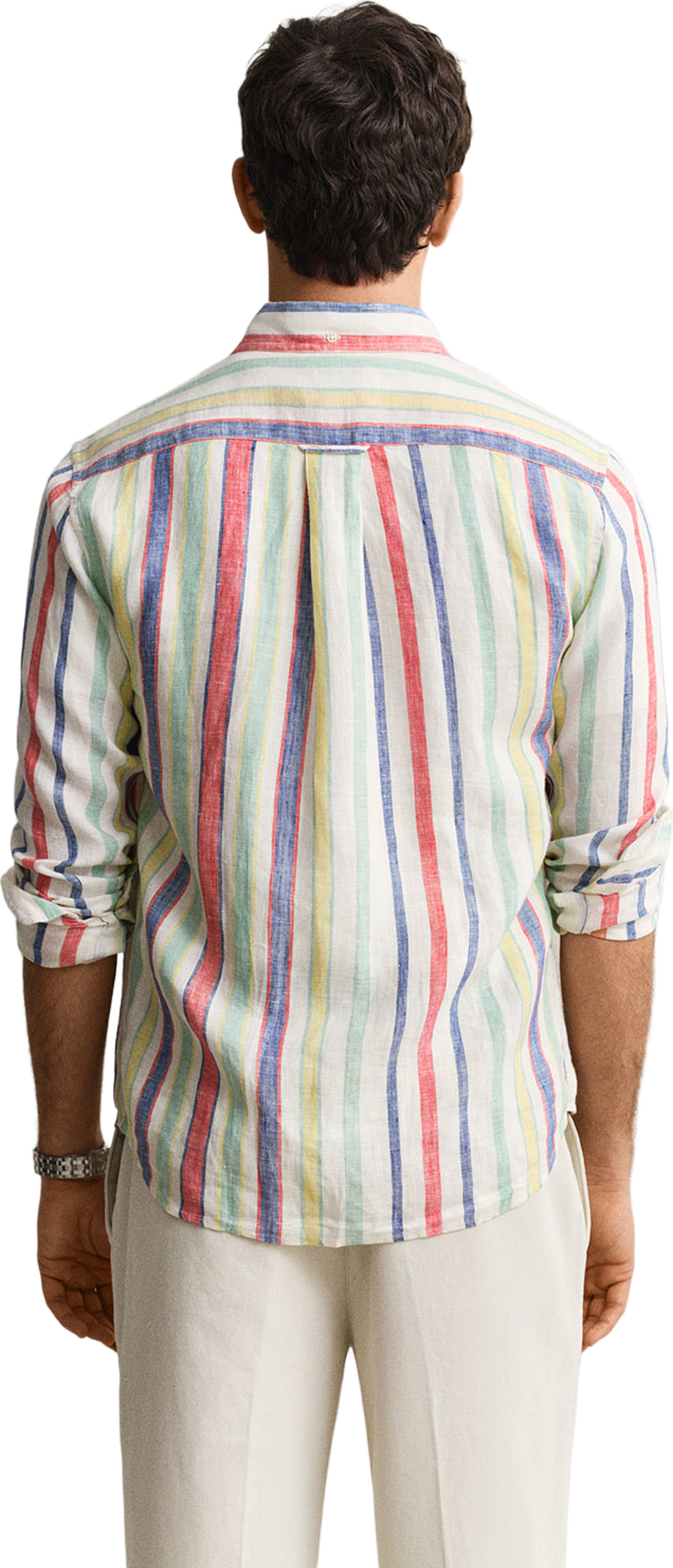Multistriped Linen Shirt, från GANT, i färgen Multicolor. Klicka för att öppna bilden i stort format