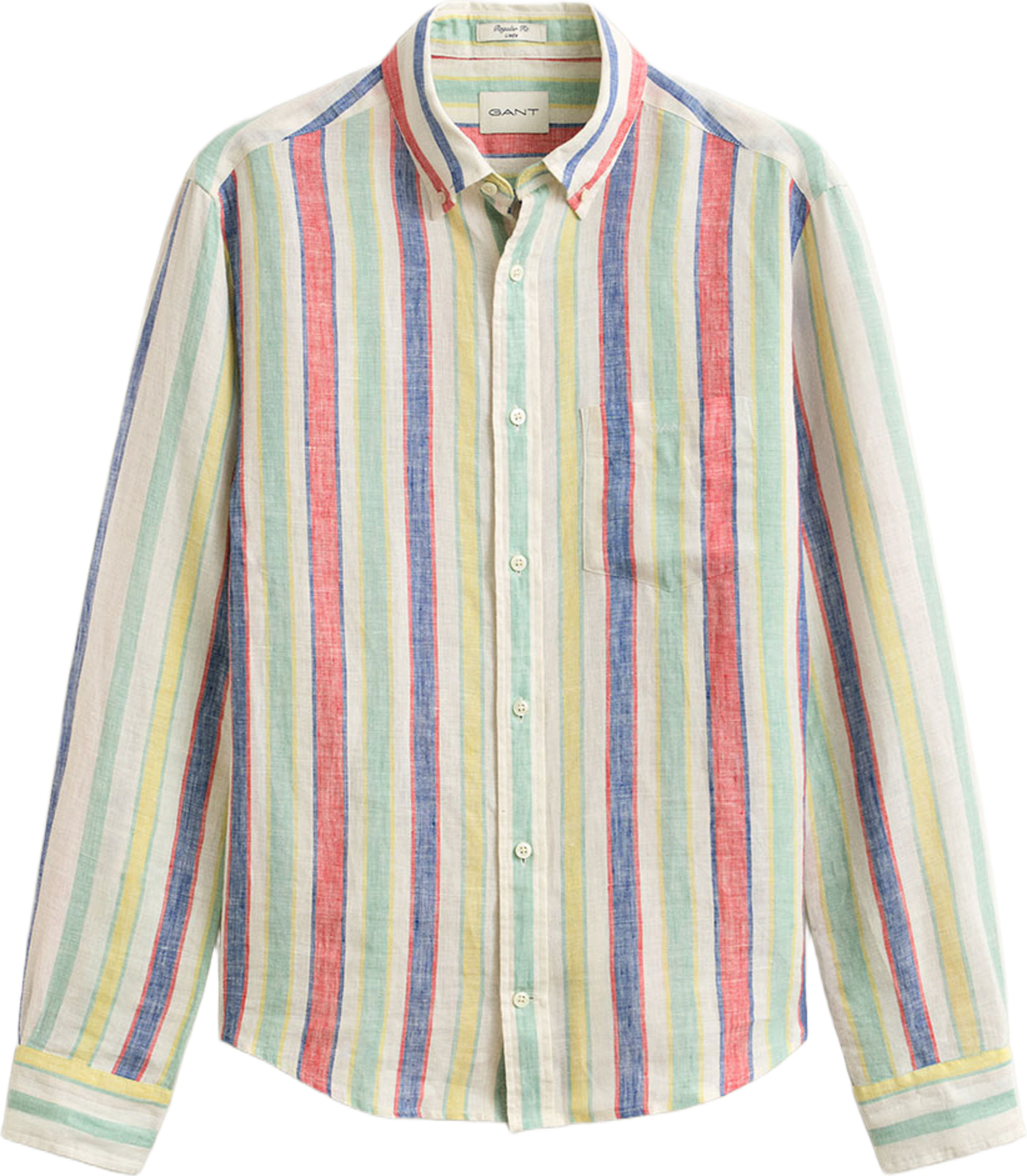 Multistriped Linen Shirt, från GANT, i färgen Multicolor. Klicka för att öppna bilden i stort format