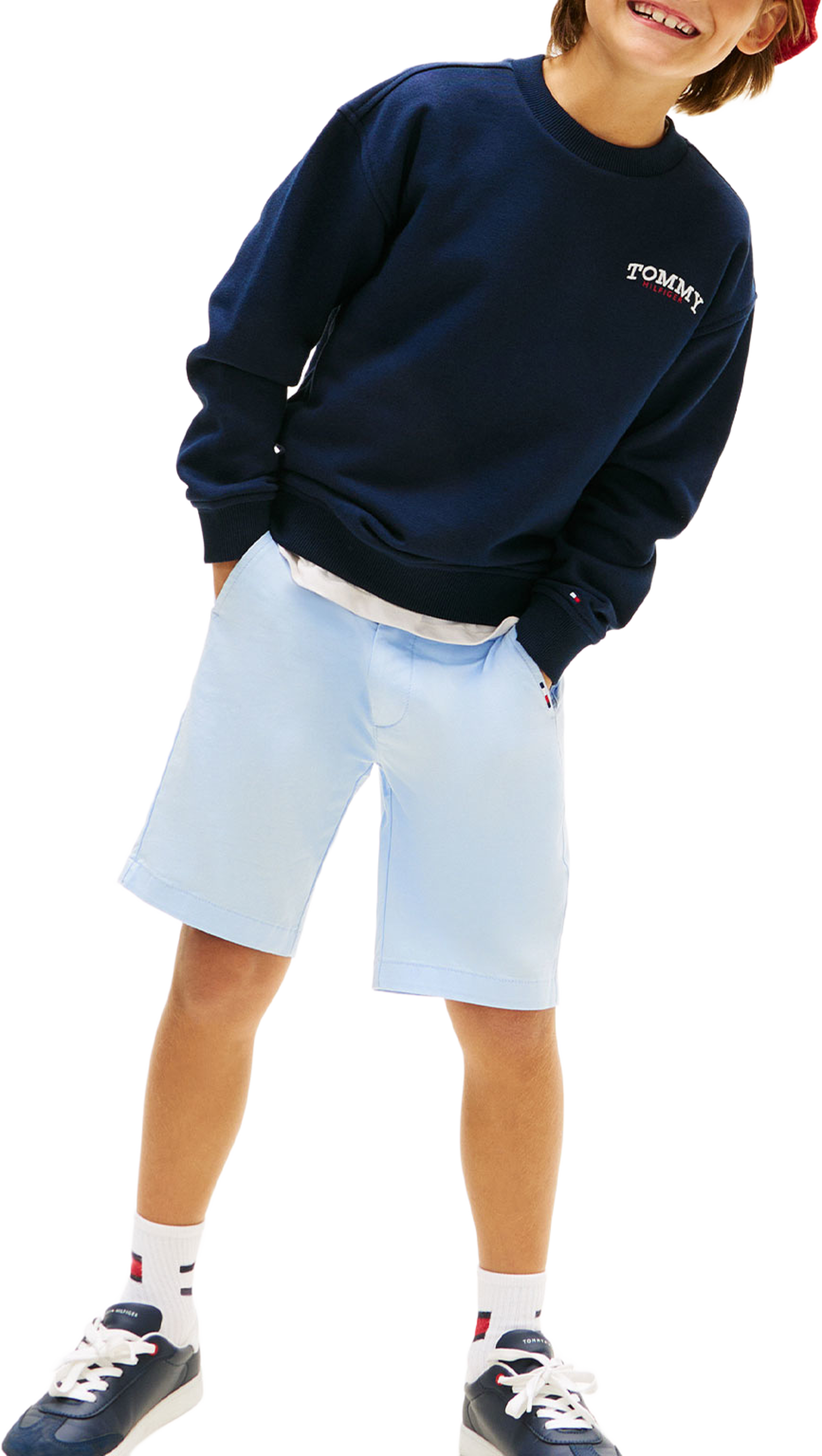 Monotype Graphic Sweatshirt, från Tommy Hilfiger, i färgen Dark Night Navy. Klicka för att öppna bilden i stort format