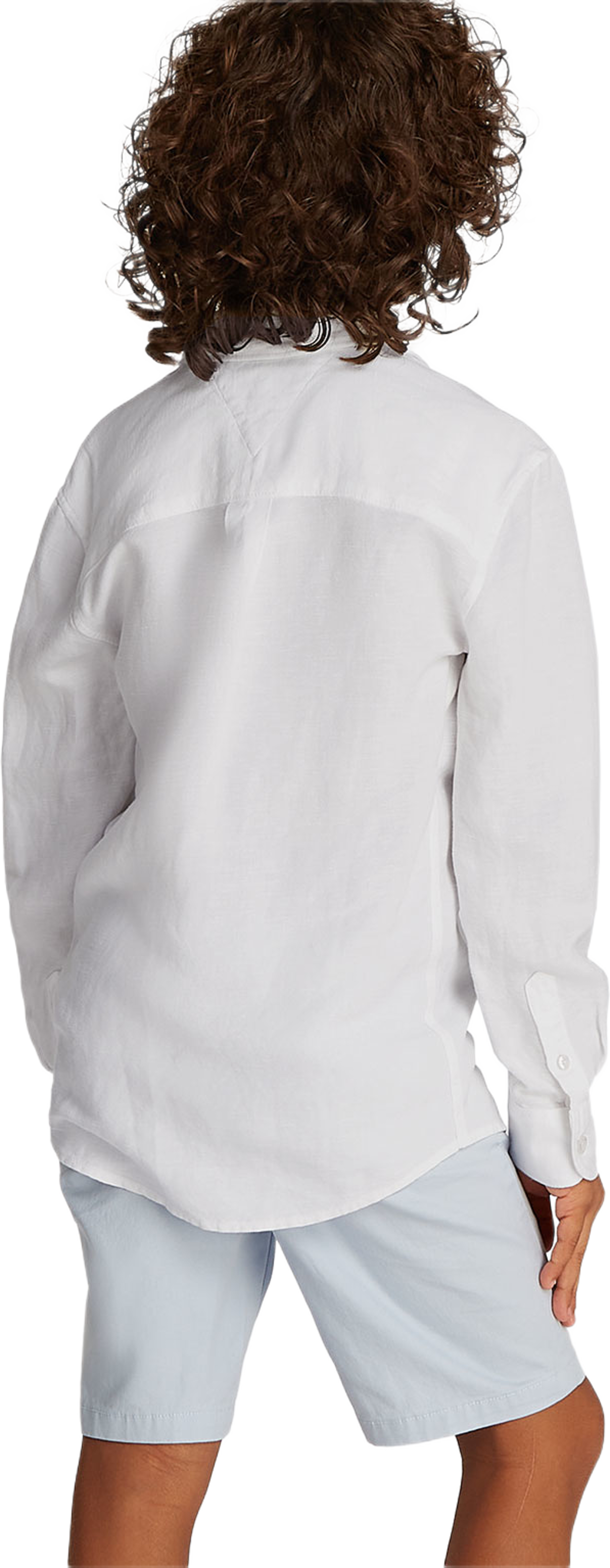 LINEN BLEND RELAXED SHIRT LS, från Tommy Hilfiger, i färgen White. Klicka för att öppna bilden i stort format