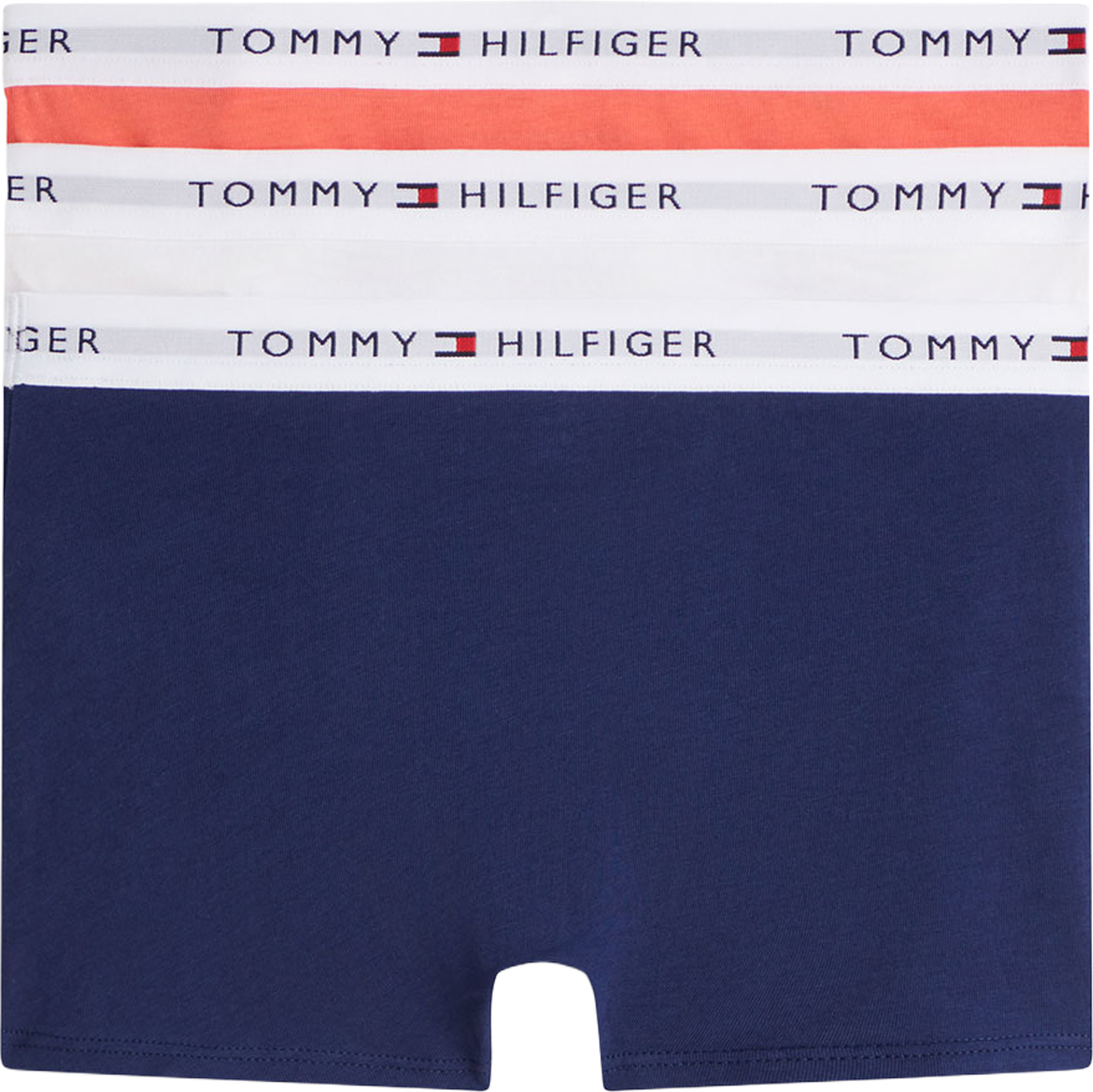 Kalsonger, 3-pack, från Tommy Hilfiger, i färgen L Grey Htr / White / Preppy Navy. Klicka för att öppna bilden i stort format