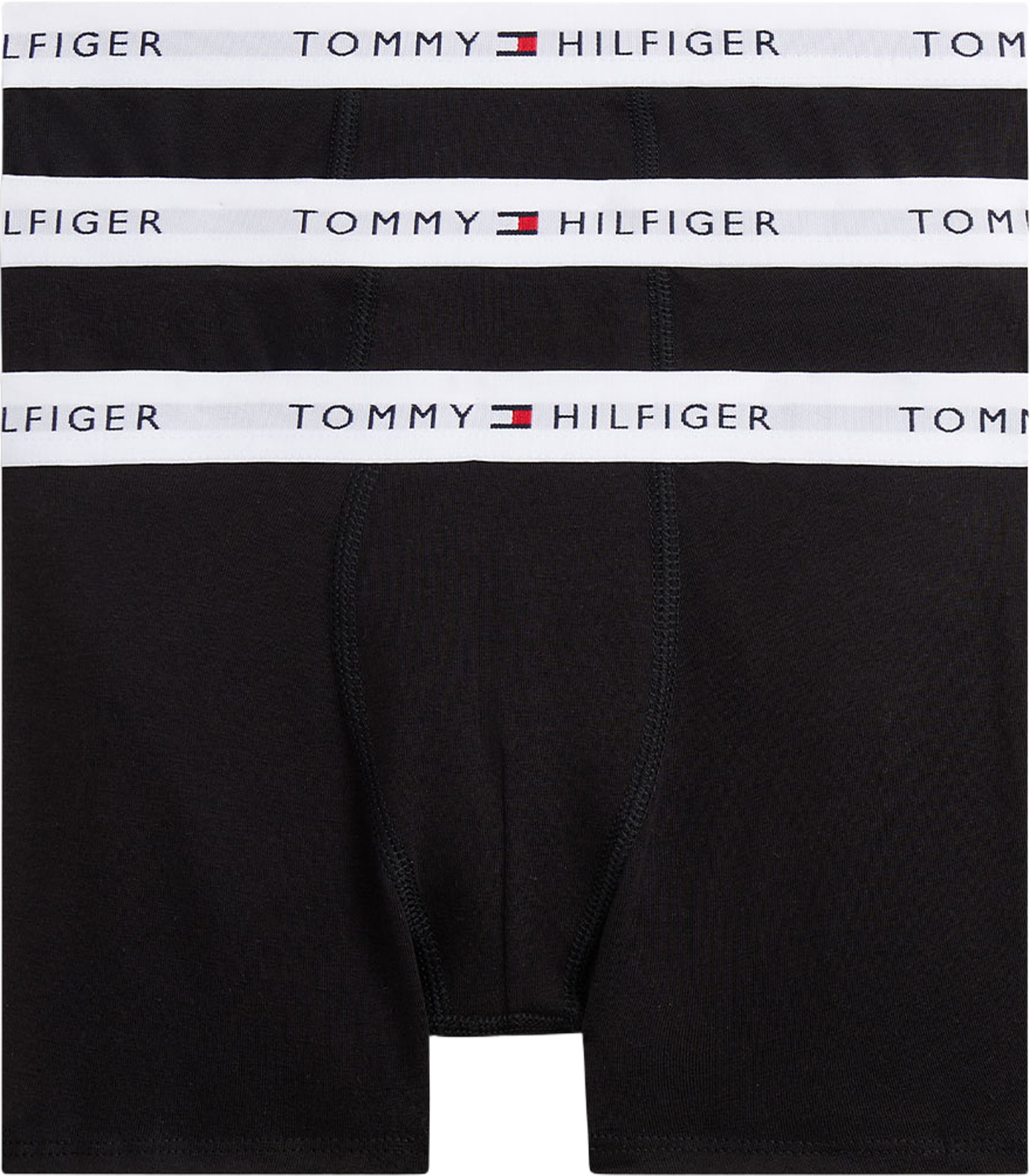 Kalsonger, 3-pack, från Tommy Hilfiger, i färgen Black / Black / Black. Klicka för att öppna bilden i stort format