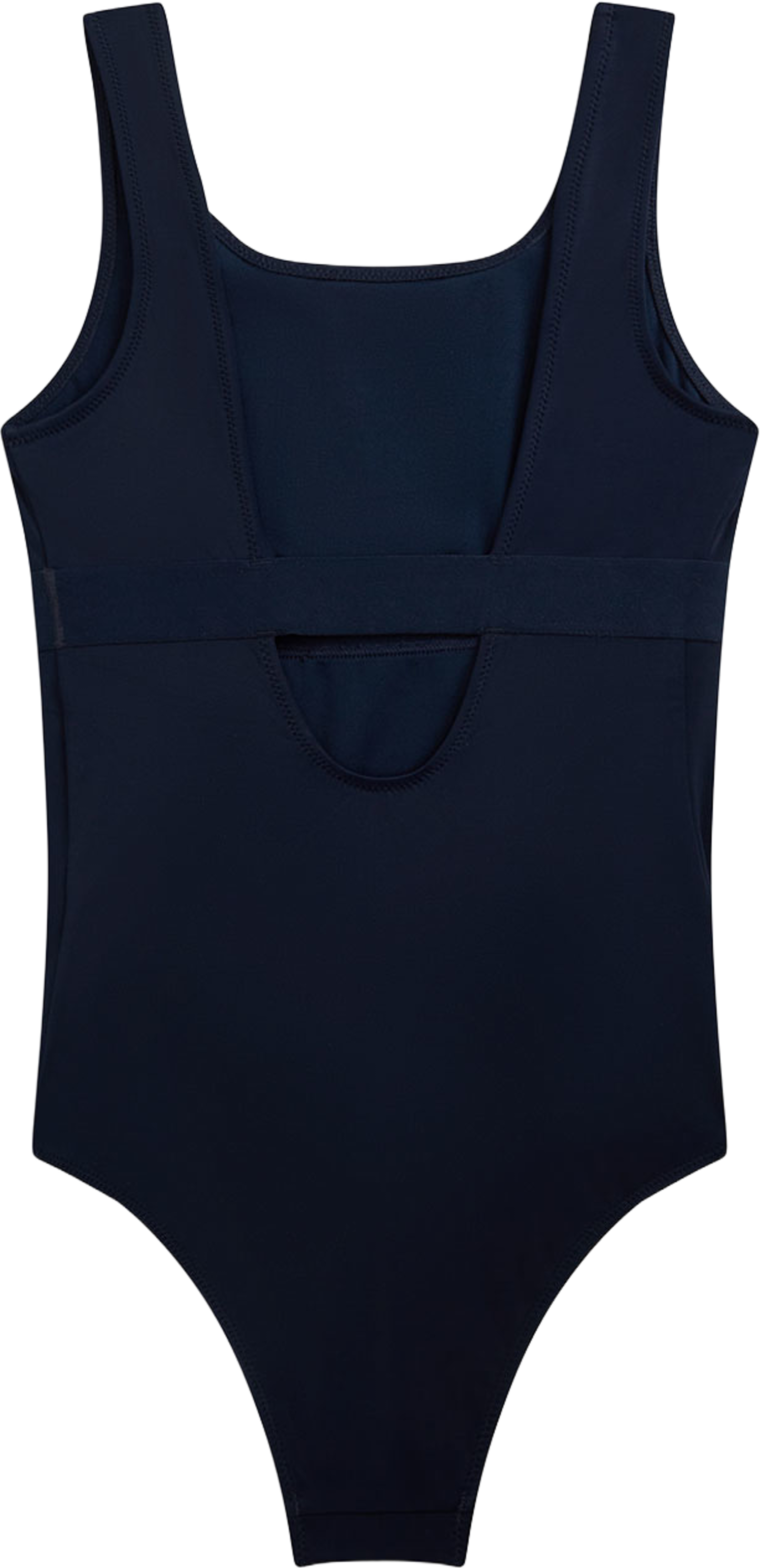 SQUARE NECK ONE PIECE, från Tommy Hilfiger, i färgen Dark Night Navy. Klicka för att öppna bilden i stort format