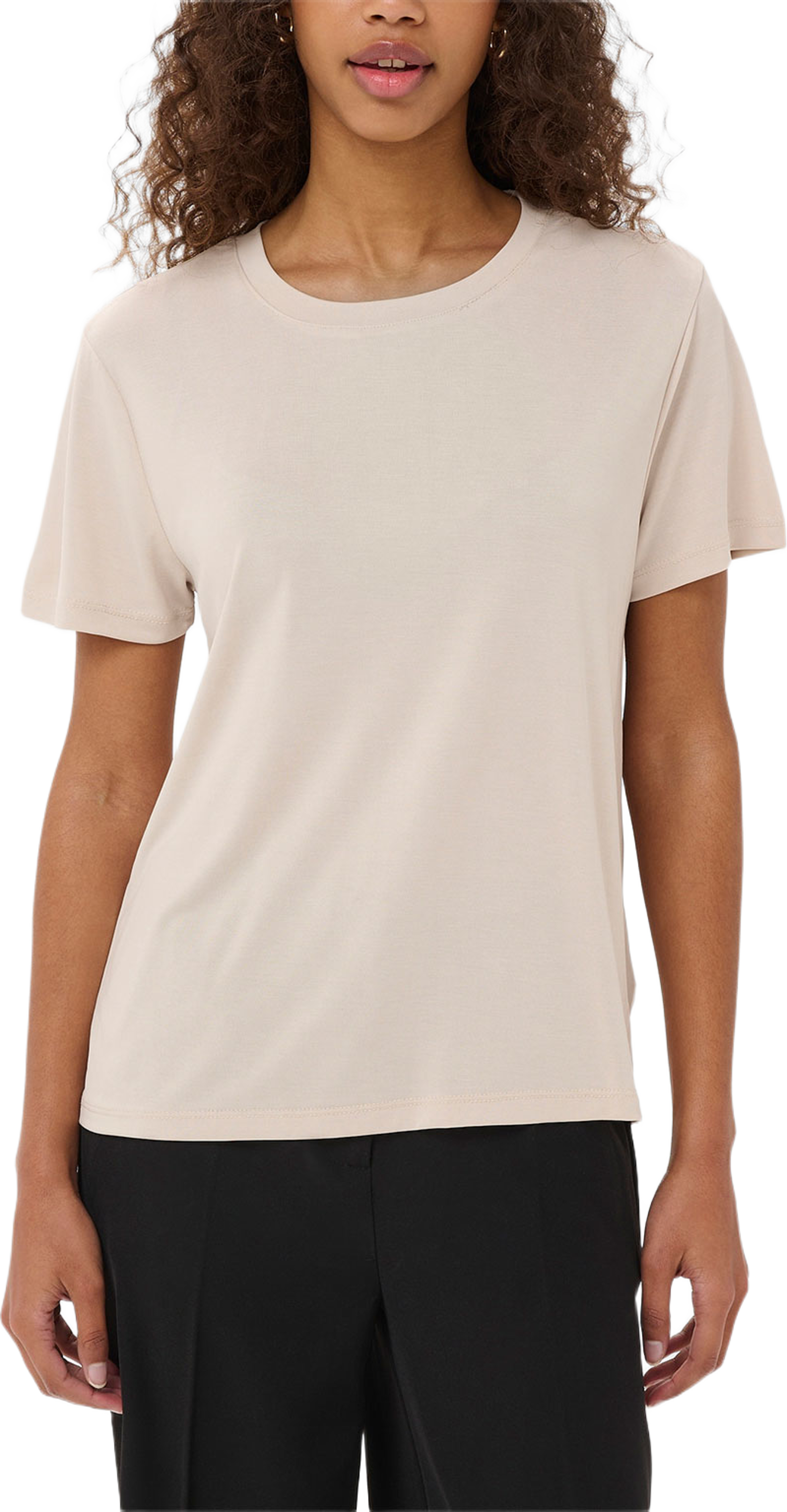 SLColumbine Crew-Neck T-Shirt, från Soaked In Luxury, i färgen Ancient Scroll. Klicka för att öppna bilden i stort format