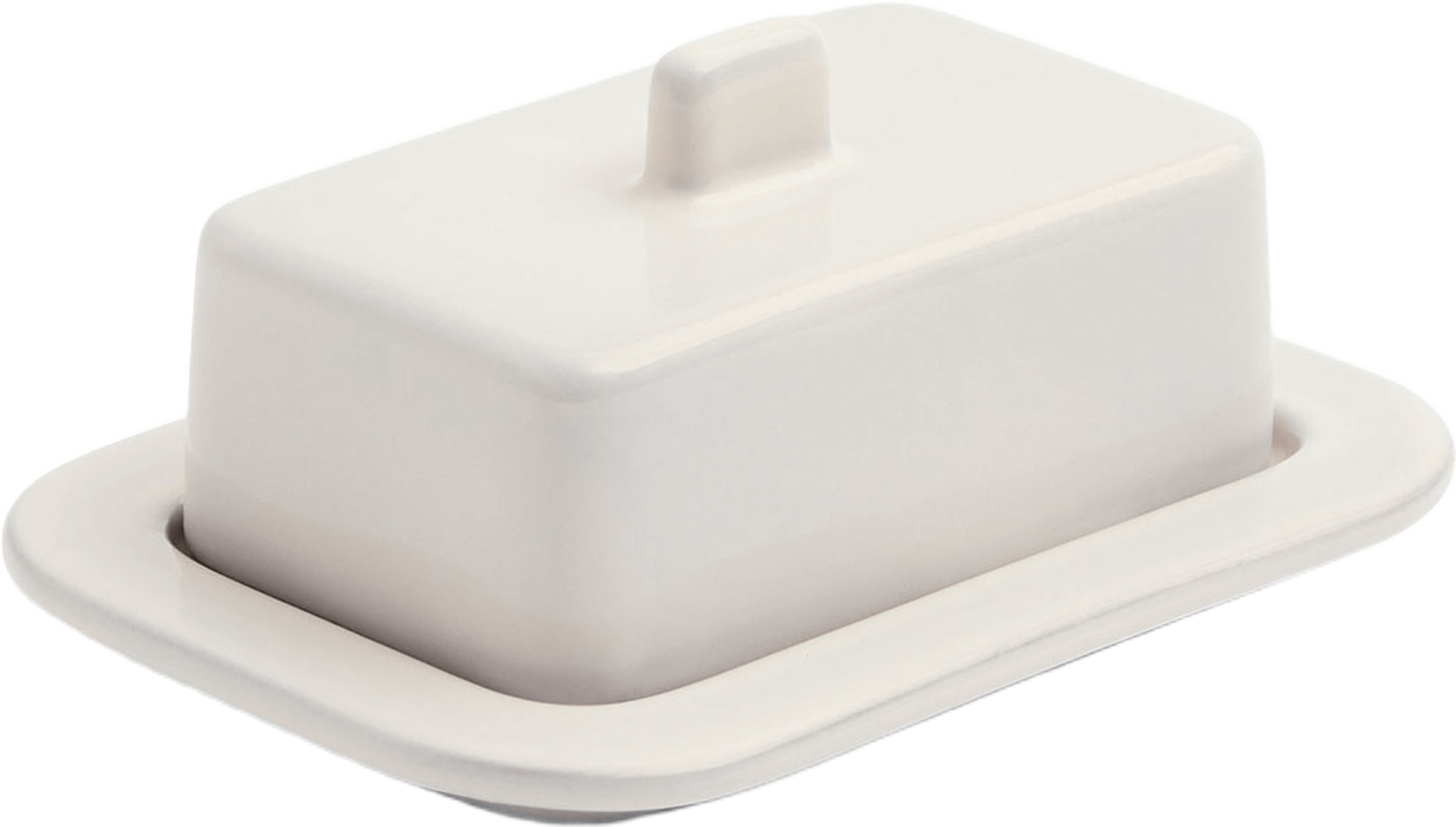 HAY Butter Dish Barro, från HAY, i färgen Off-white. Klicka för att öppna bilden i stort format