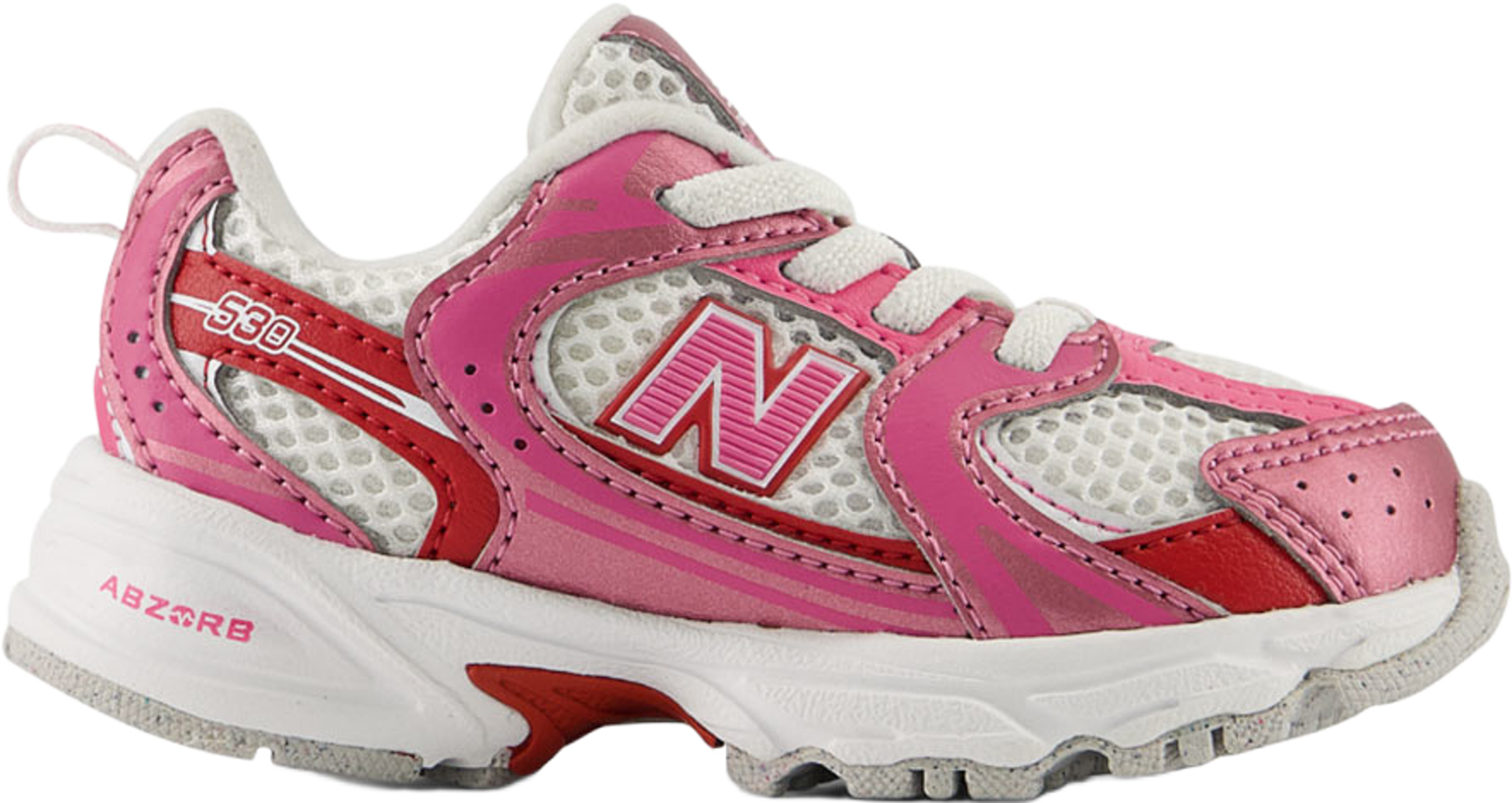 New Balance 530 Kids Bungee Lace, från New Balance, i färgen Pink Satin. Klicka för att öppna bilden i stort format