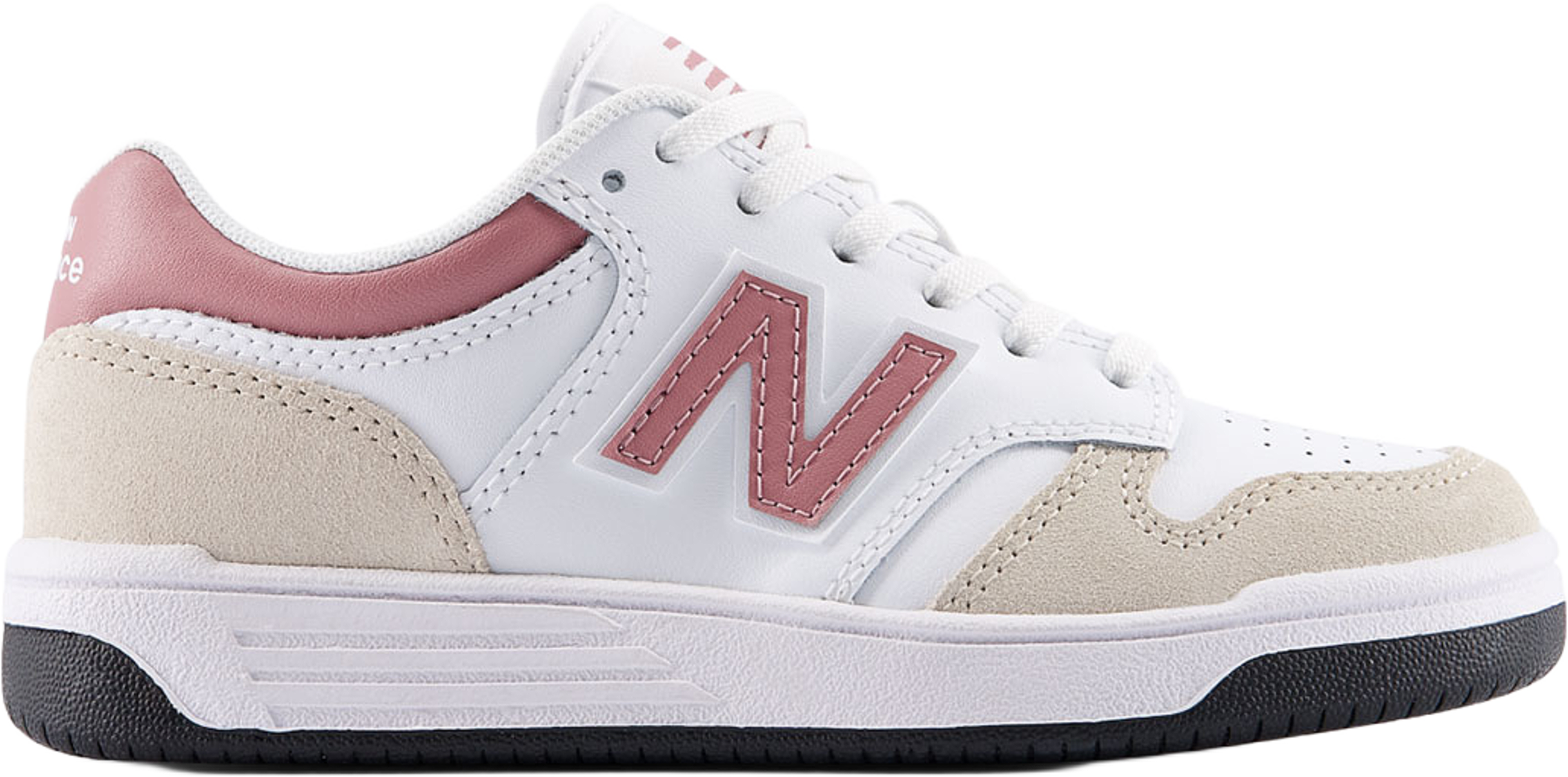 New Balance 480 Kids Lace, från New Balance, i färgen White. Klicka för att öppna bilden i stort format