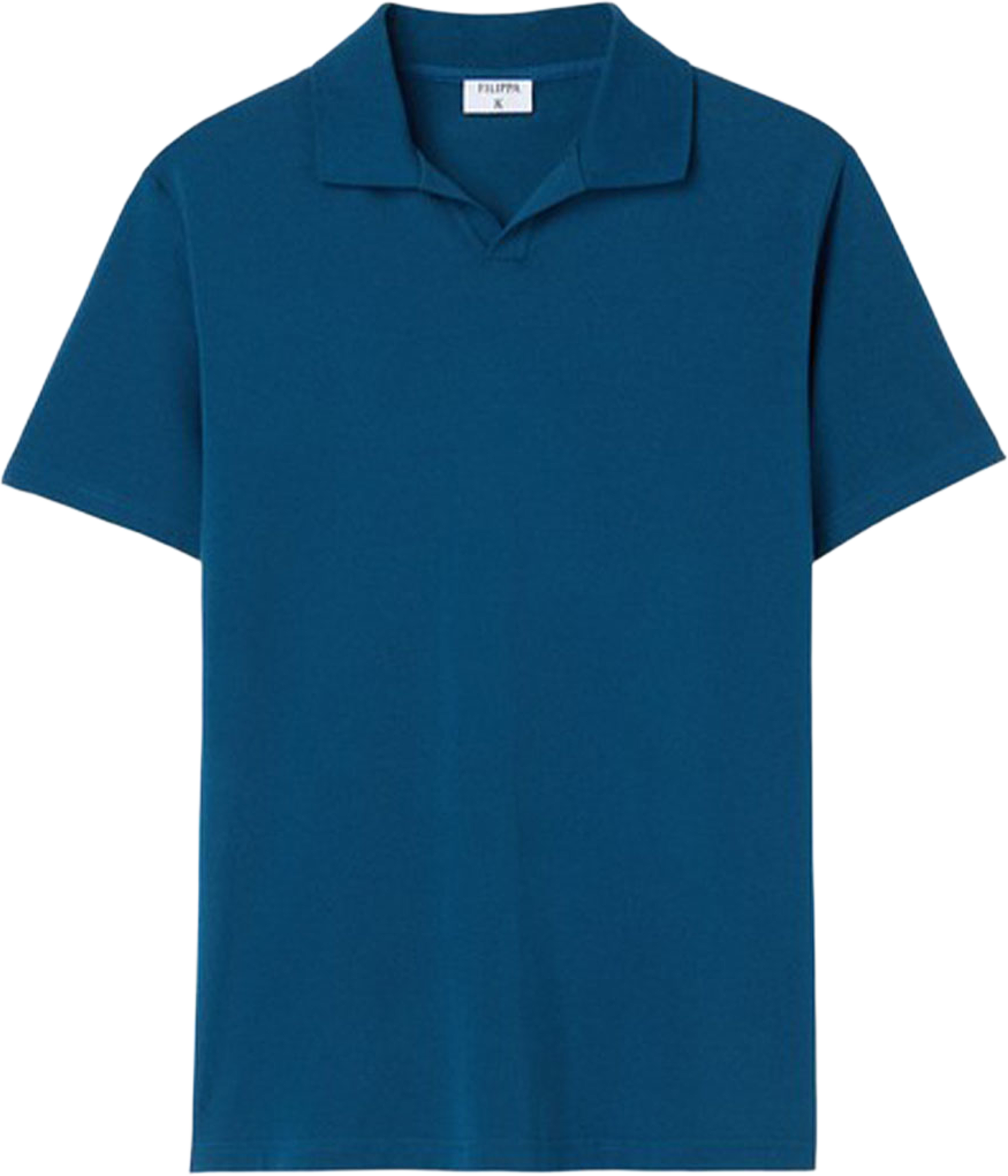 Stretch Cotton Polo T-Shirt, från Filippa K, i färgen Night Teal. Klicka för att öppna bilden i stort format