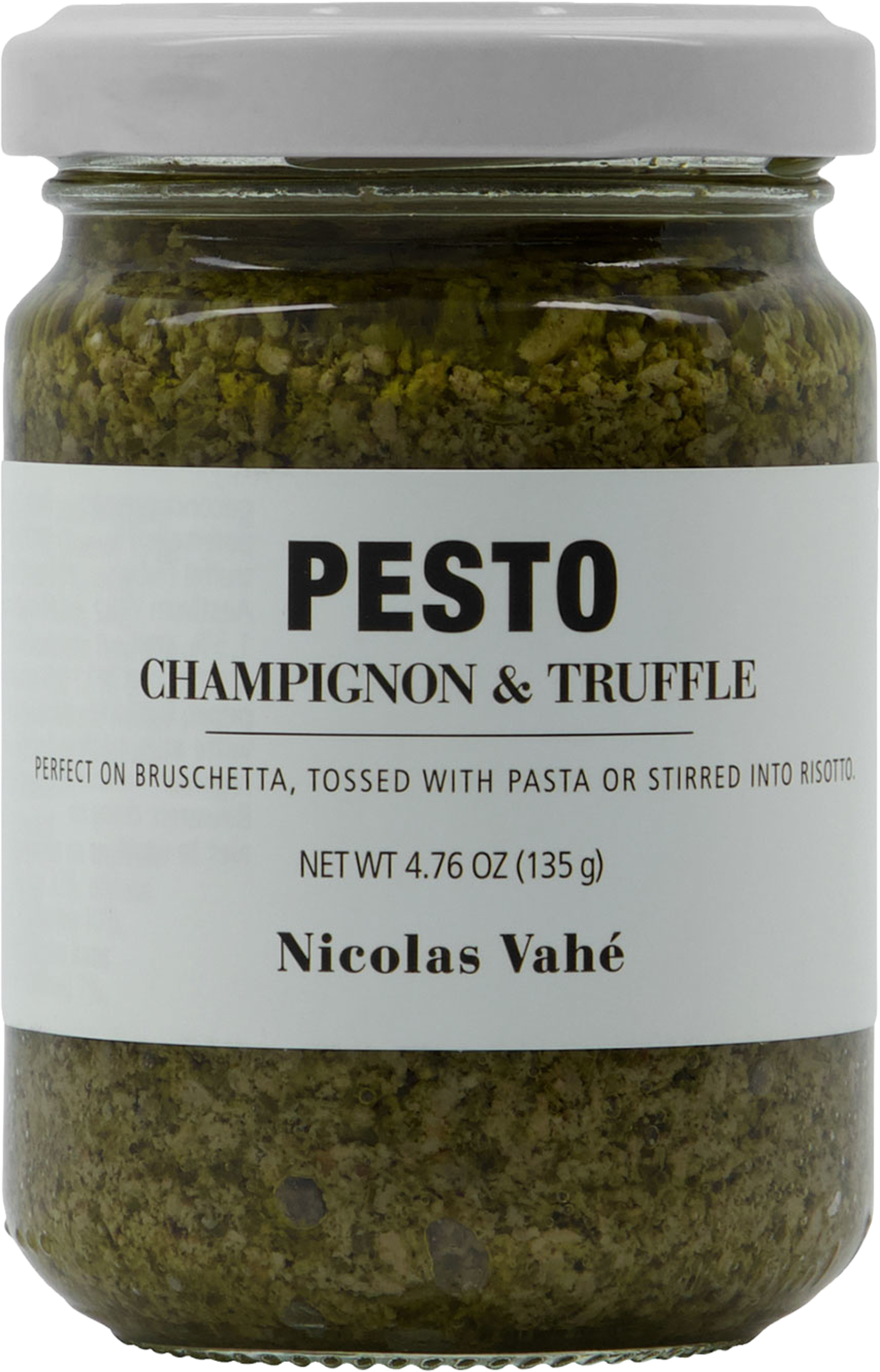 Pesto Champinjon & tryffel 135 g, från Nicolas Vahé, i färgen Clear. Klicka för att öppna bilden i stort format