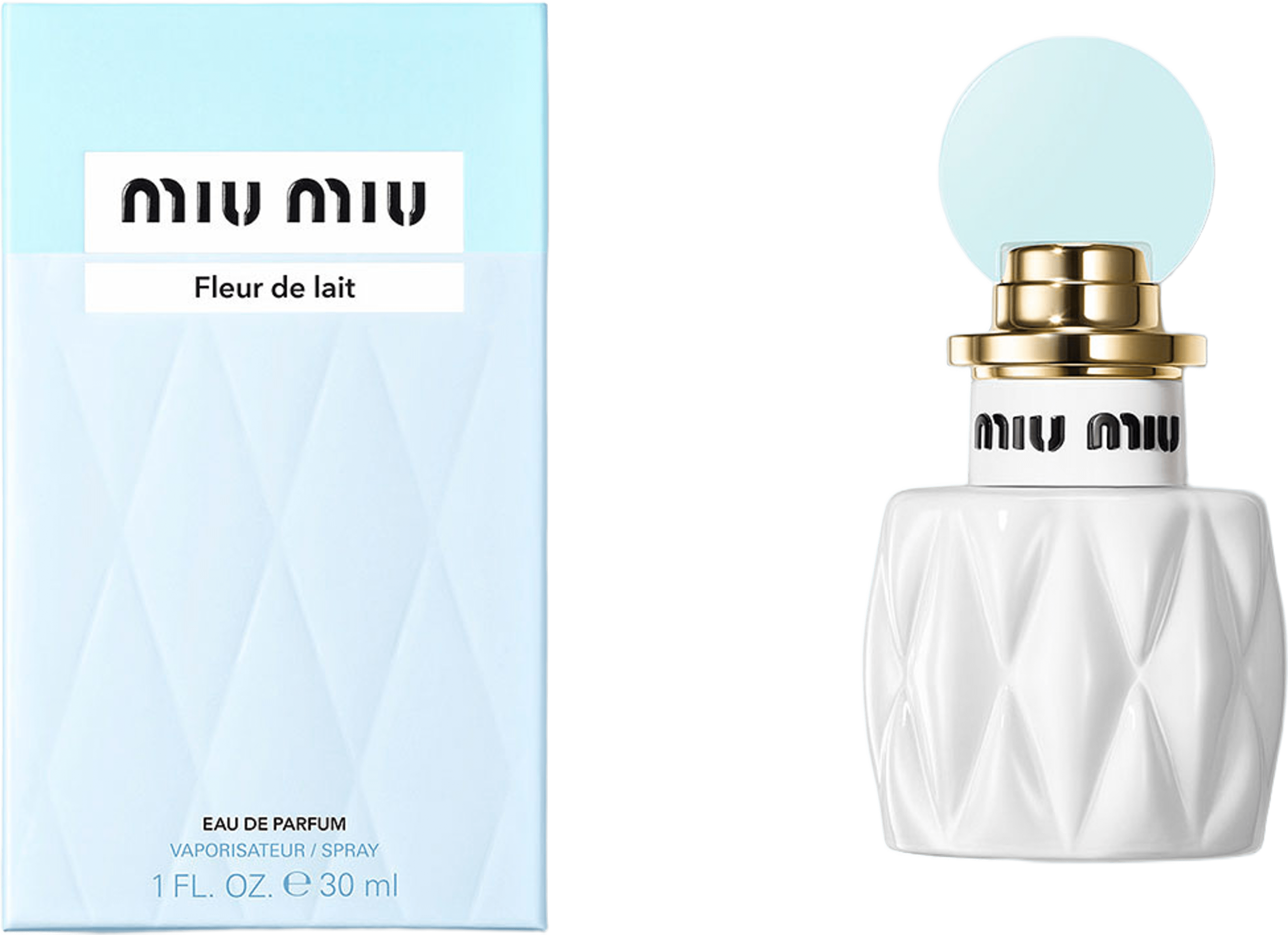 Fleur de Lait Eau de Parfum, från Miu Miu. Klicka för att öppna bilden i stort format