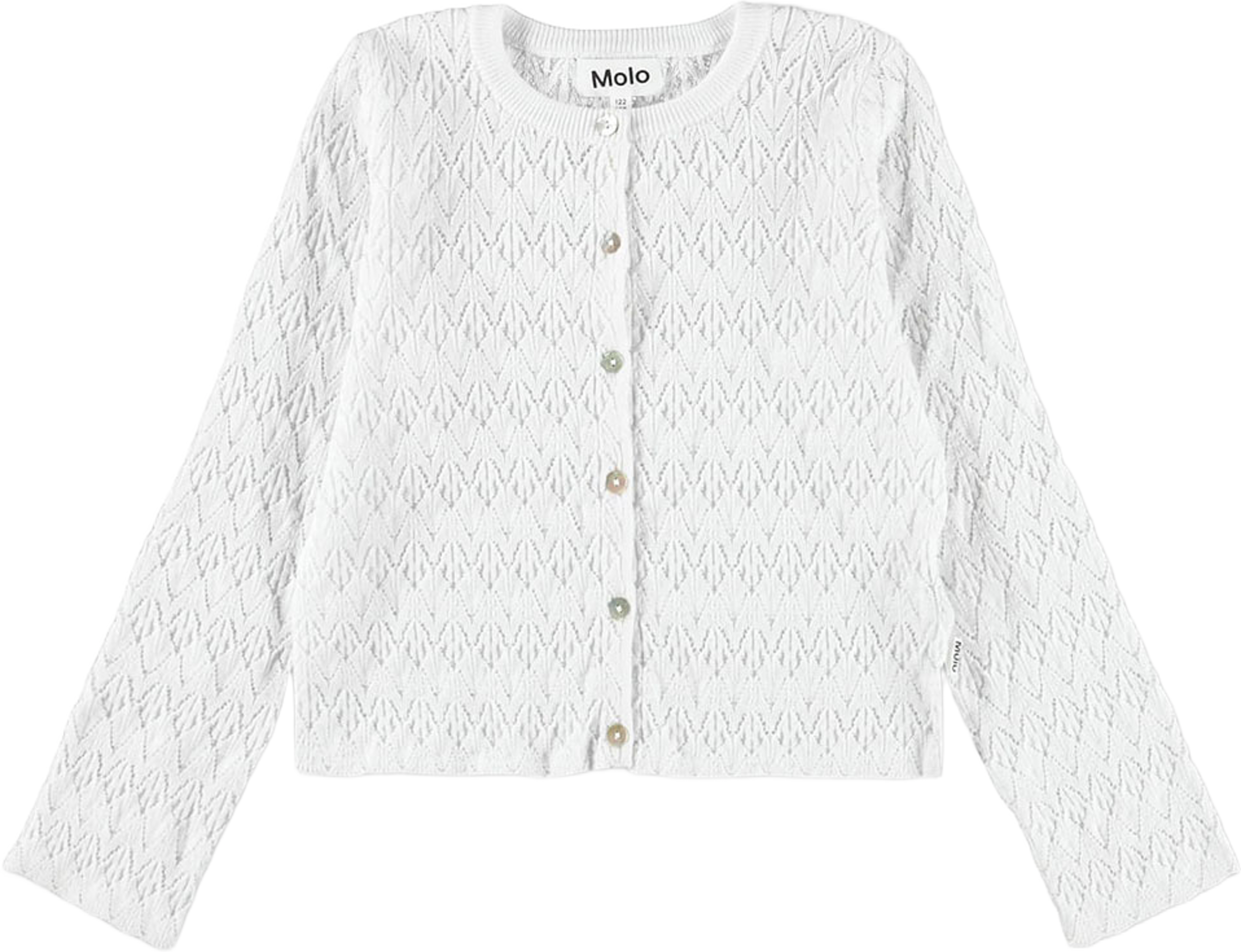 Gigi Cardigan, från Molo, i färgen Whitest. Klicka för att öppna bilden i stort format