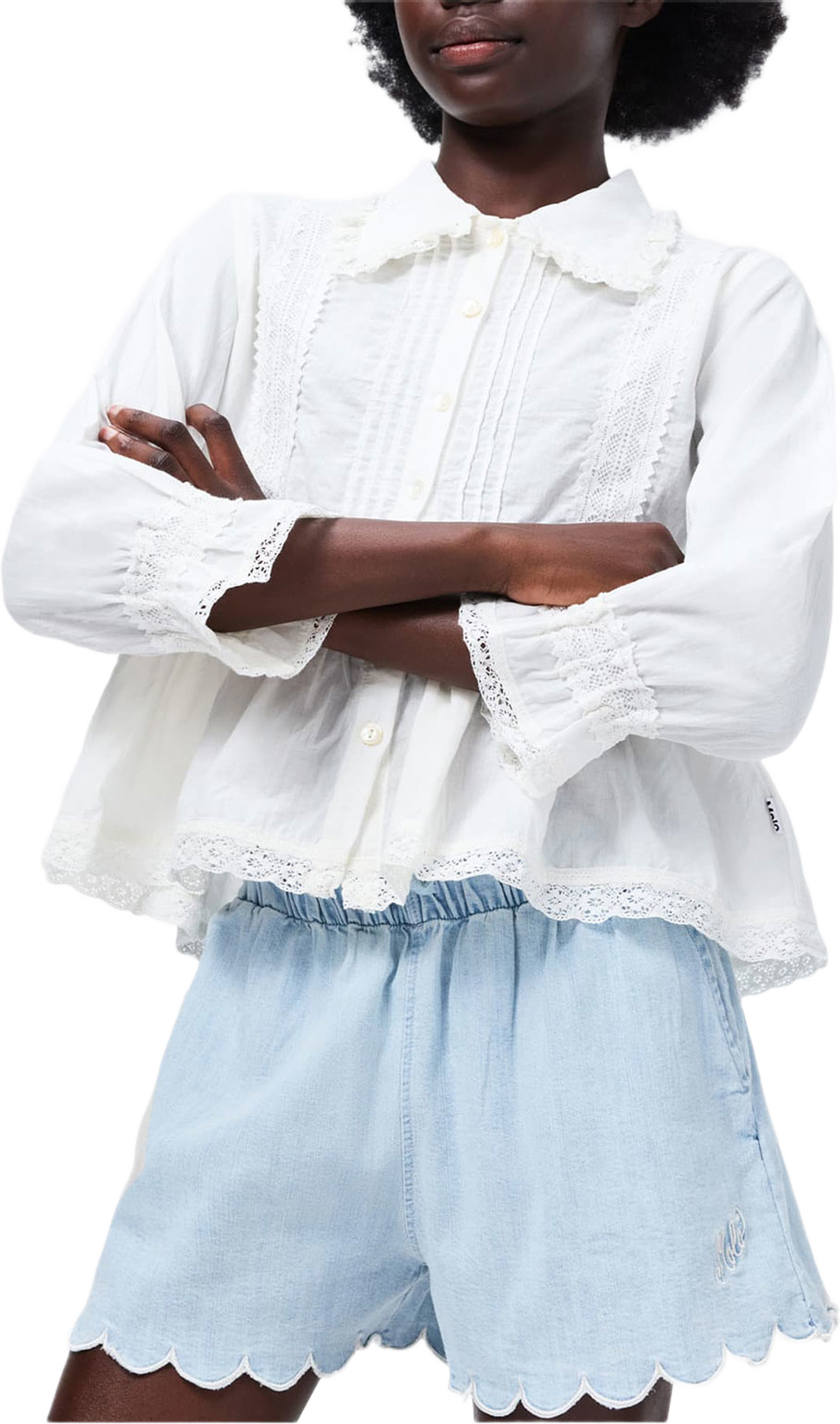 Addie Shorts, från Molo, i färgen Washed Chambrey. Klicka för att öppna bilden i stort format