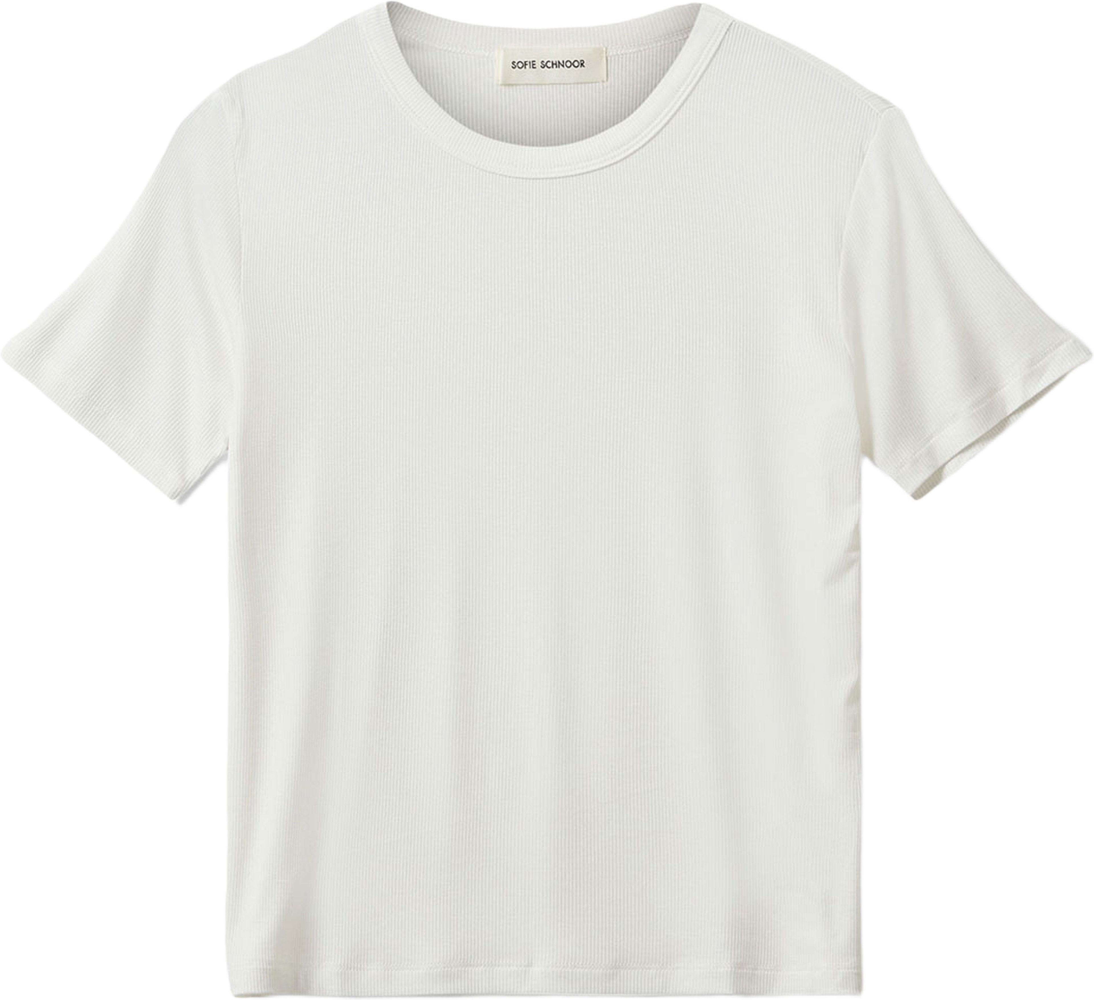 NATALIASY RIB T-SHIRT, från Sofie Schnoor, i färgen White. Klicka för att öppna bilden i stort format