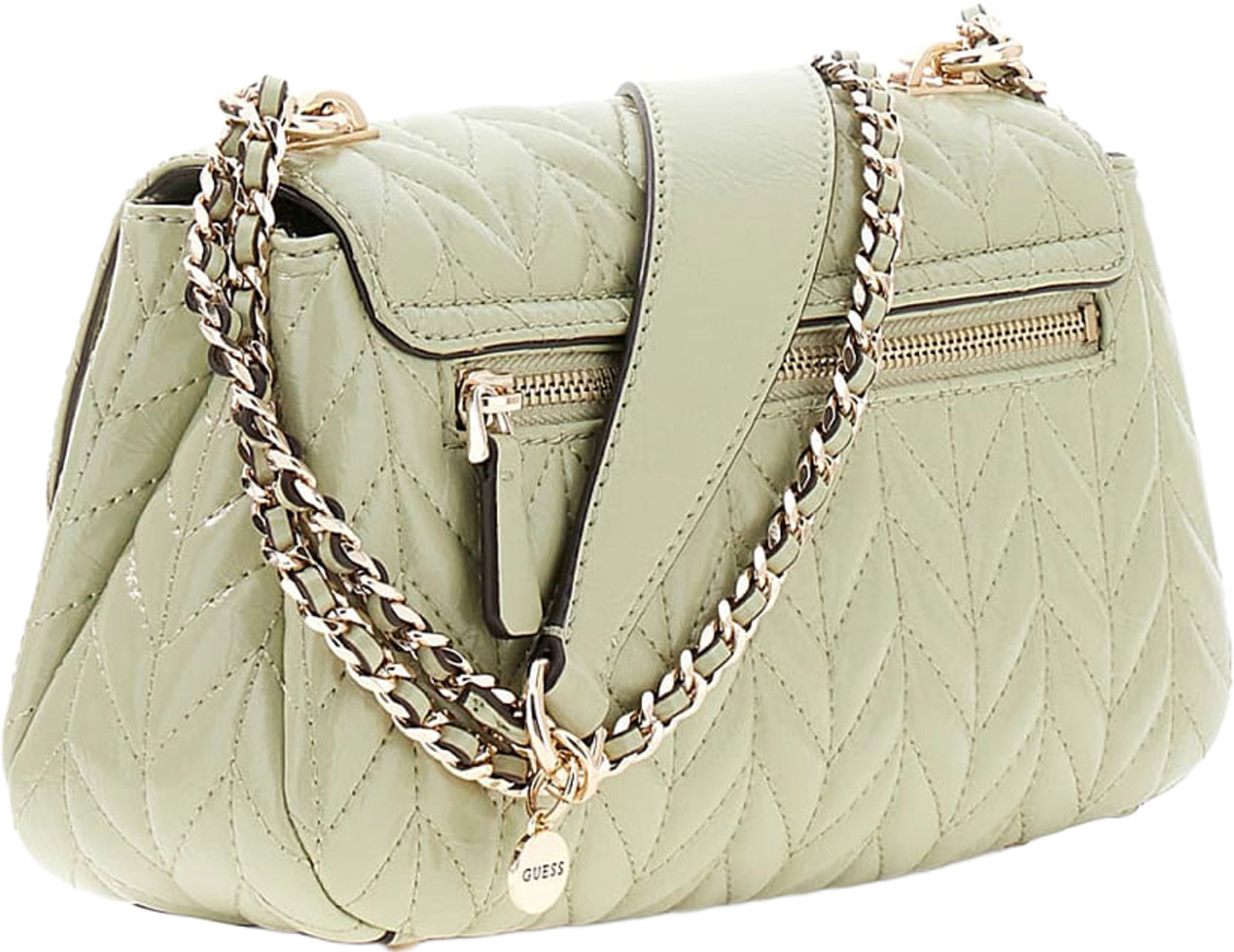 CHERYL CONVERTIBLE XBODY FLAP, från Guess, i färgen Sage. Klicka för att öppna bilden i stort format