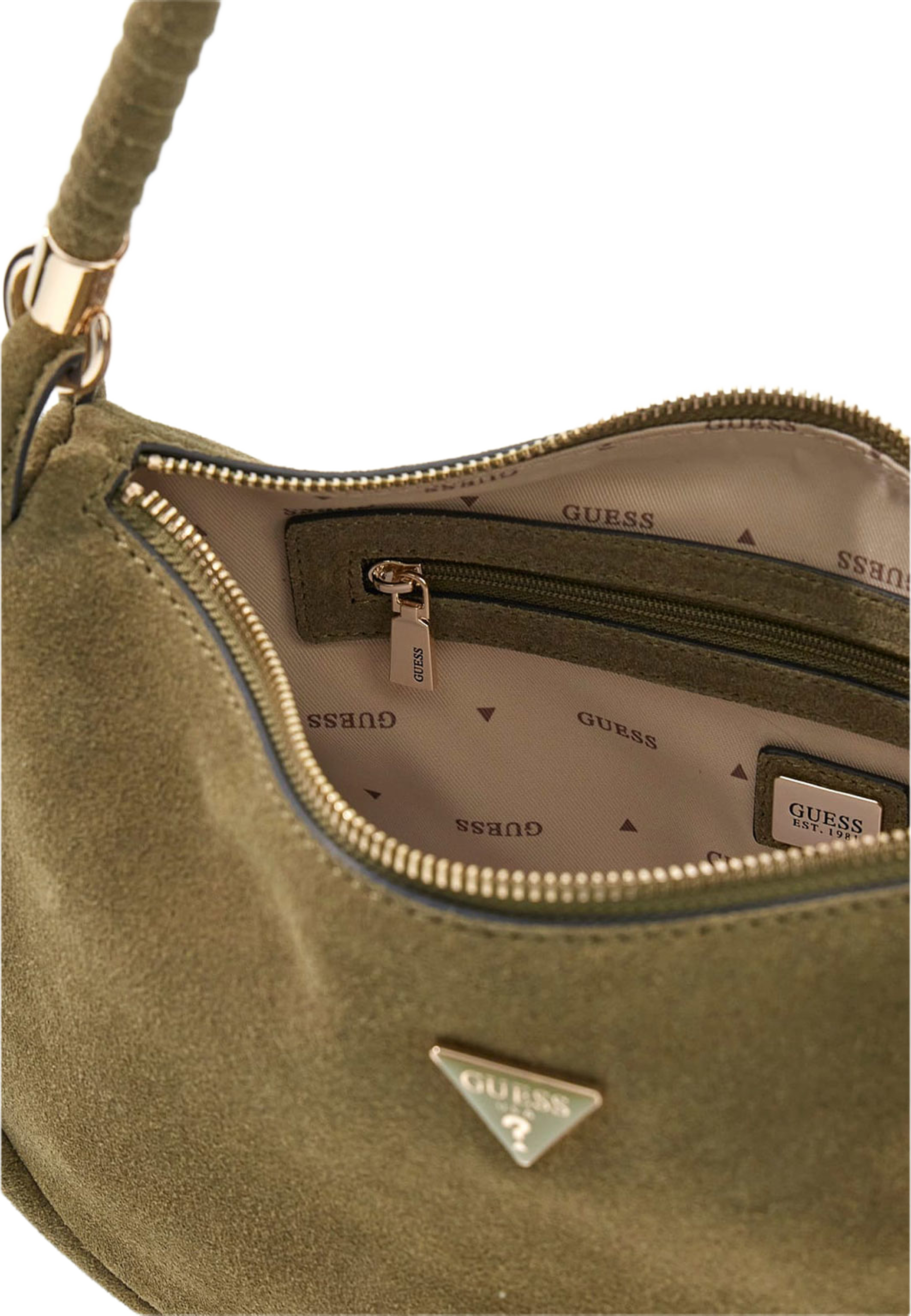 DANYA HOBO SHOULDER BAG, från Guess, i färgen Olive. Klicka för att öppna bilden i stort format