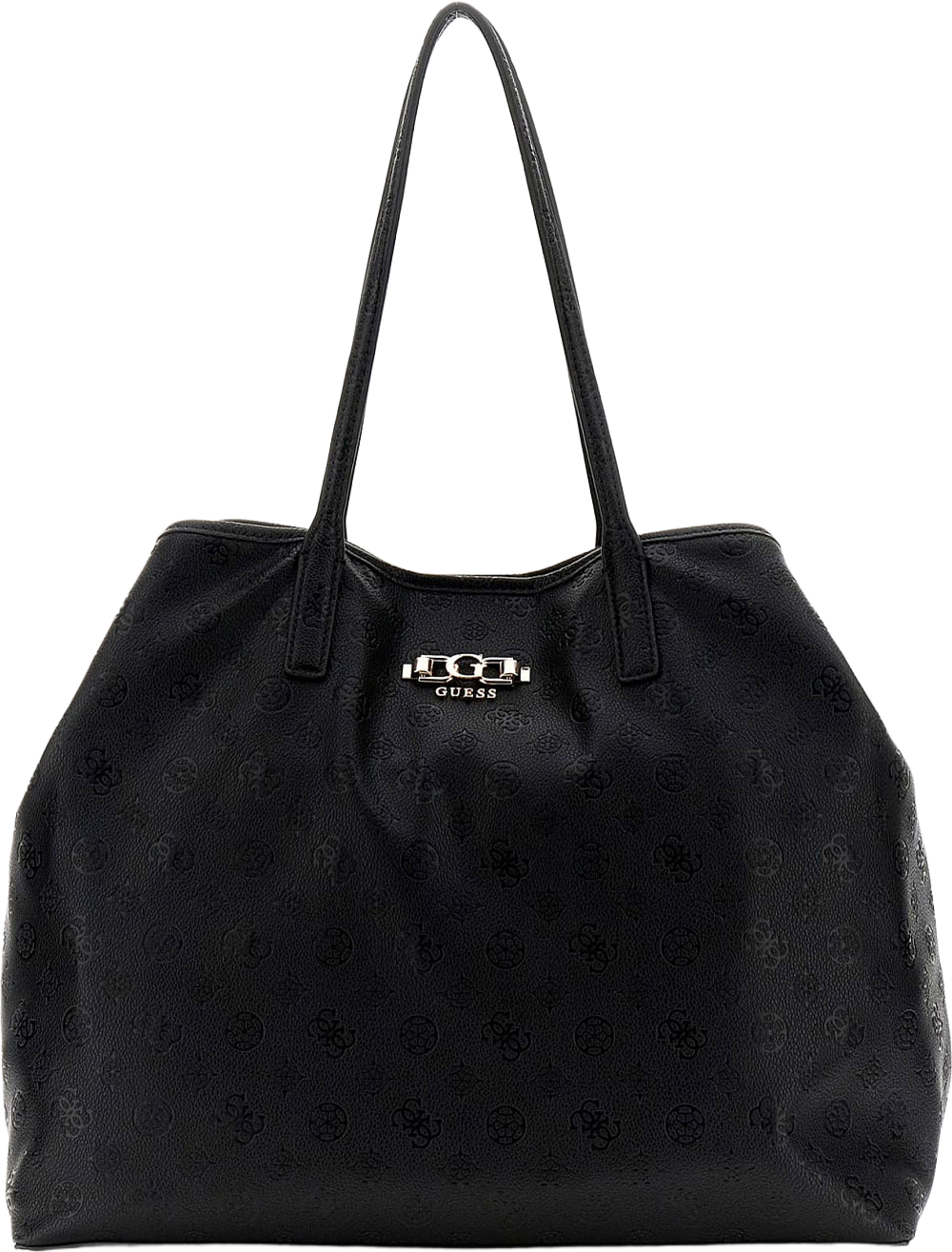 VICTTORIA LARGE 2 IN 1 TOTE, från Guess, i färgen Black Logo. Klicka för att öppna bilden i stort format
