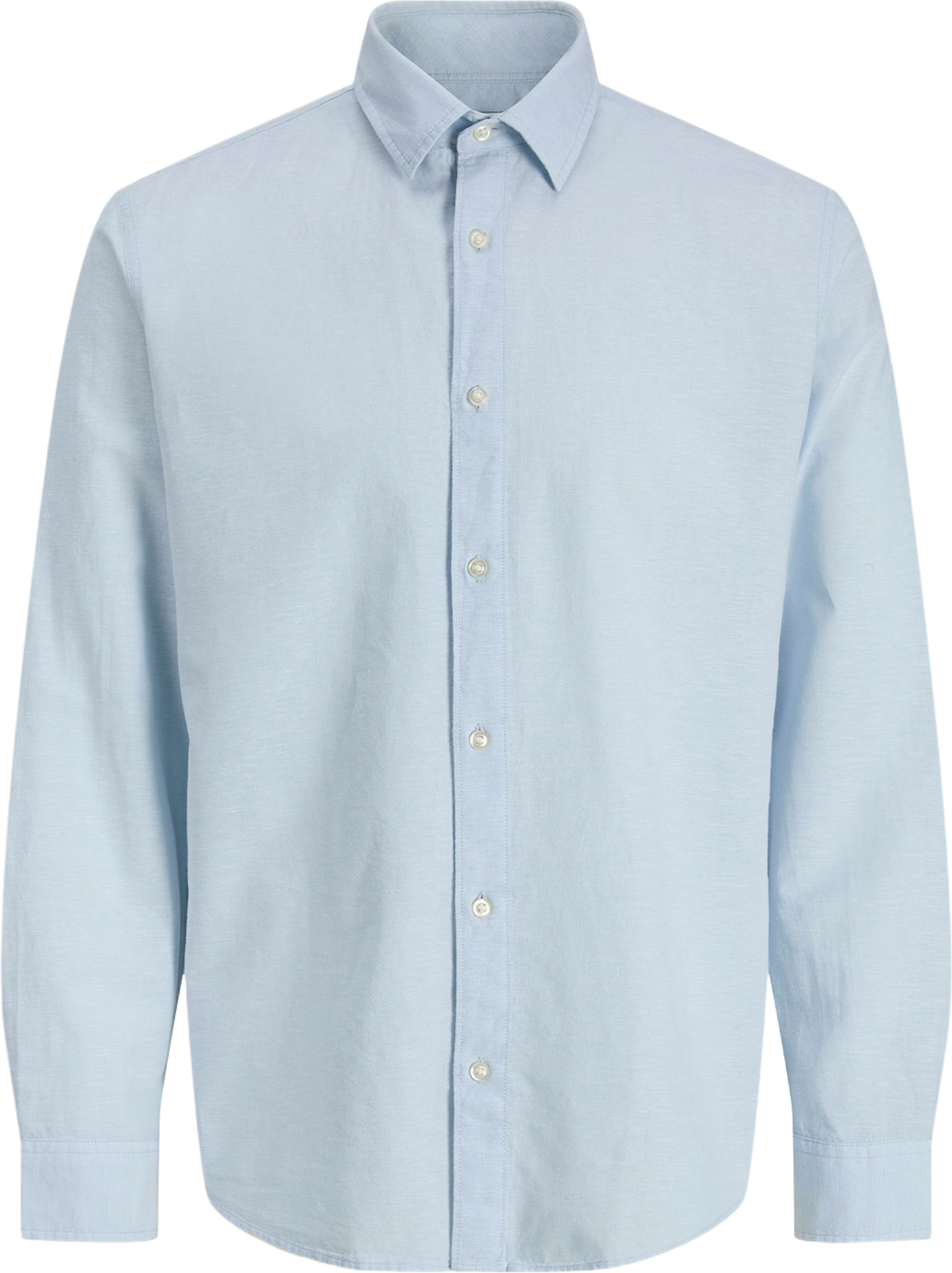 JJEBREEZE LINEN BLEND SHIRT L/S SN JNR, från Jack & Jones, i färgen Celestial Blue. Klicka för att öppna bilden i stort format
