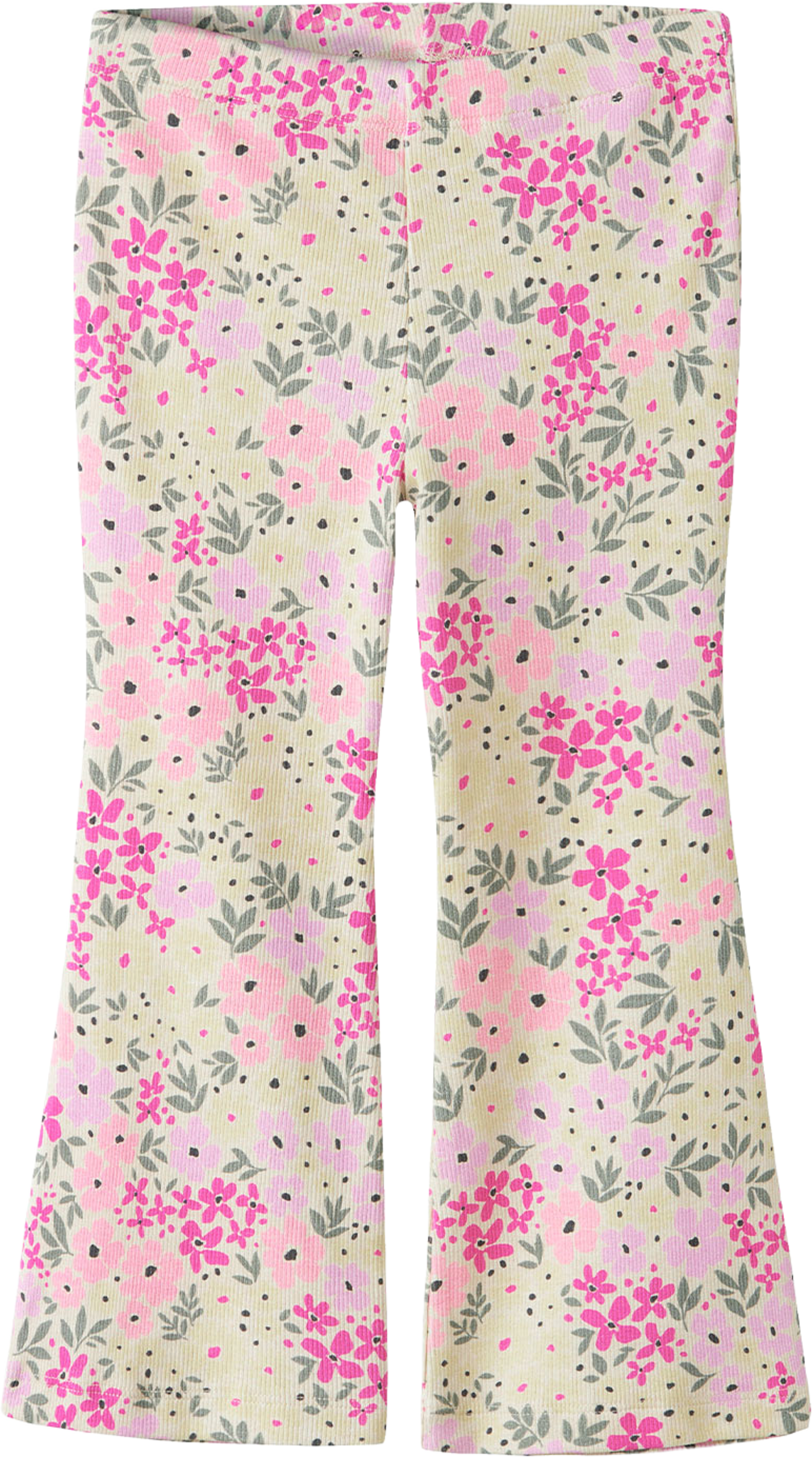 NMFDARTIAS FLARED PANT, från Name It, i färgen Peyote Melange. Klicka för att öppna bilden i stort format