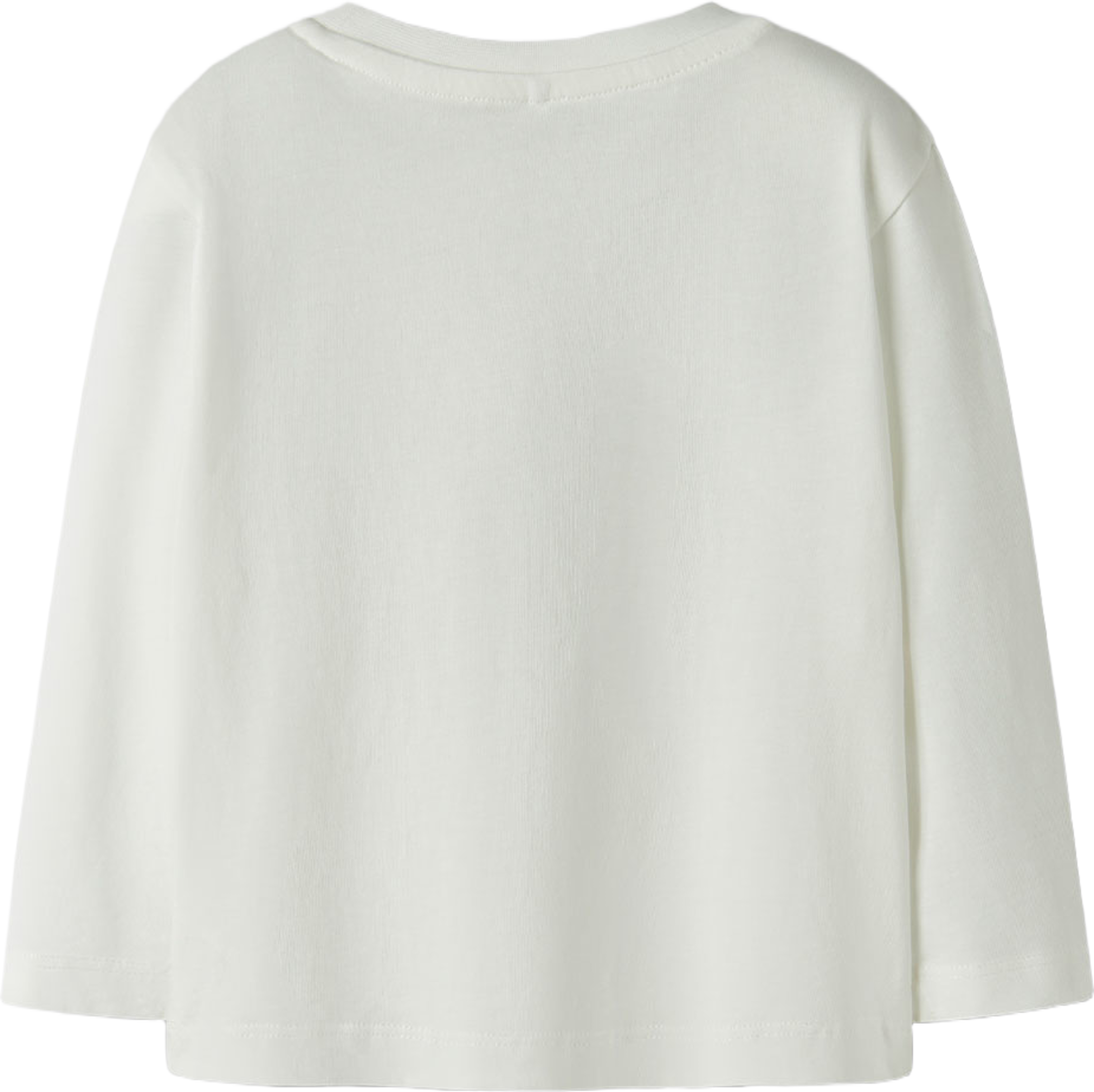 NMFVOTEA LS NREG TOP, från Name It, i färgen Cloud Dancer Pink Unicorn. Klicka för att öppna bilden i stort format