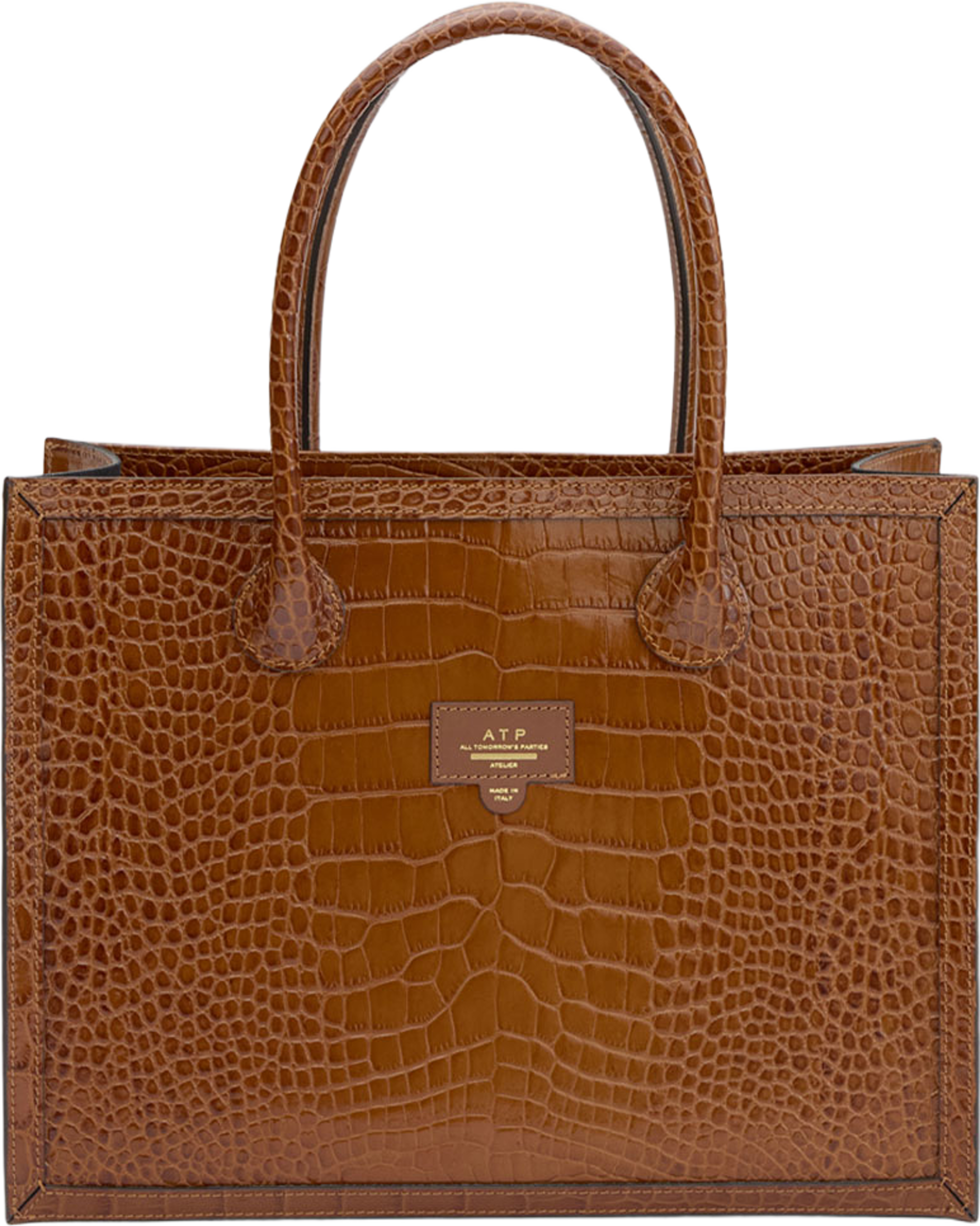 Montefalcione Cannella Printed Croco, från ATP Atelier, i färgen Cannella. Klicka för att öppna bilden i stort format