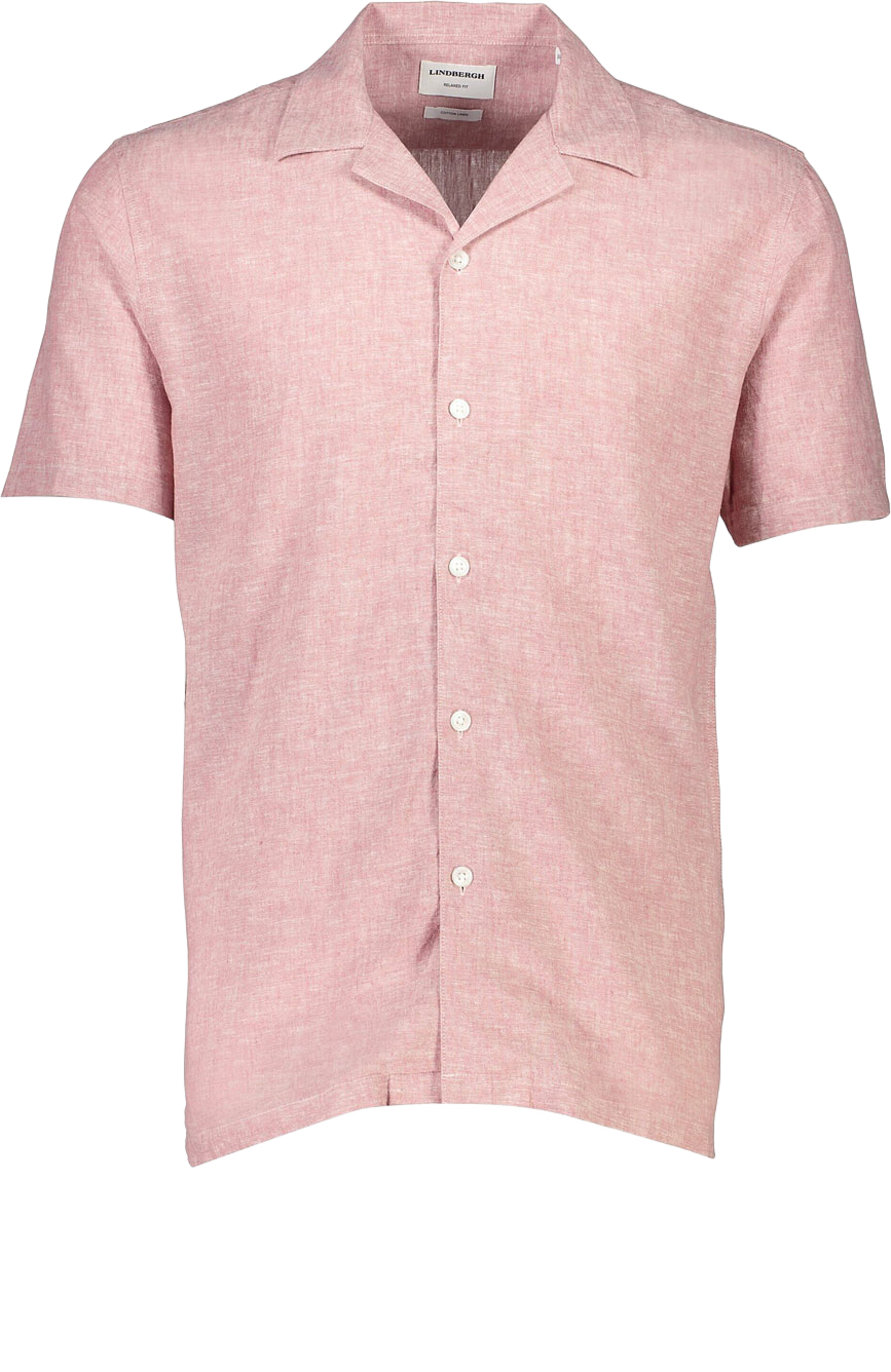 Casual Linen Blend Resort S/S, från Lindbergh, i färgen Rose. Klicka för att öppna bilden i stort format