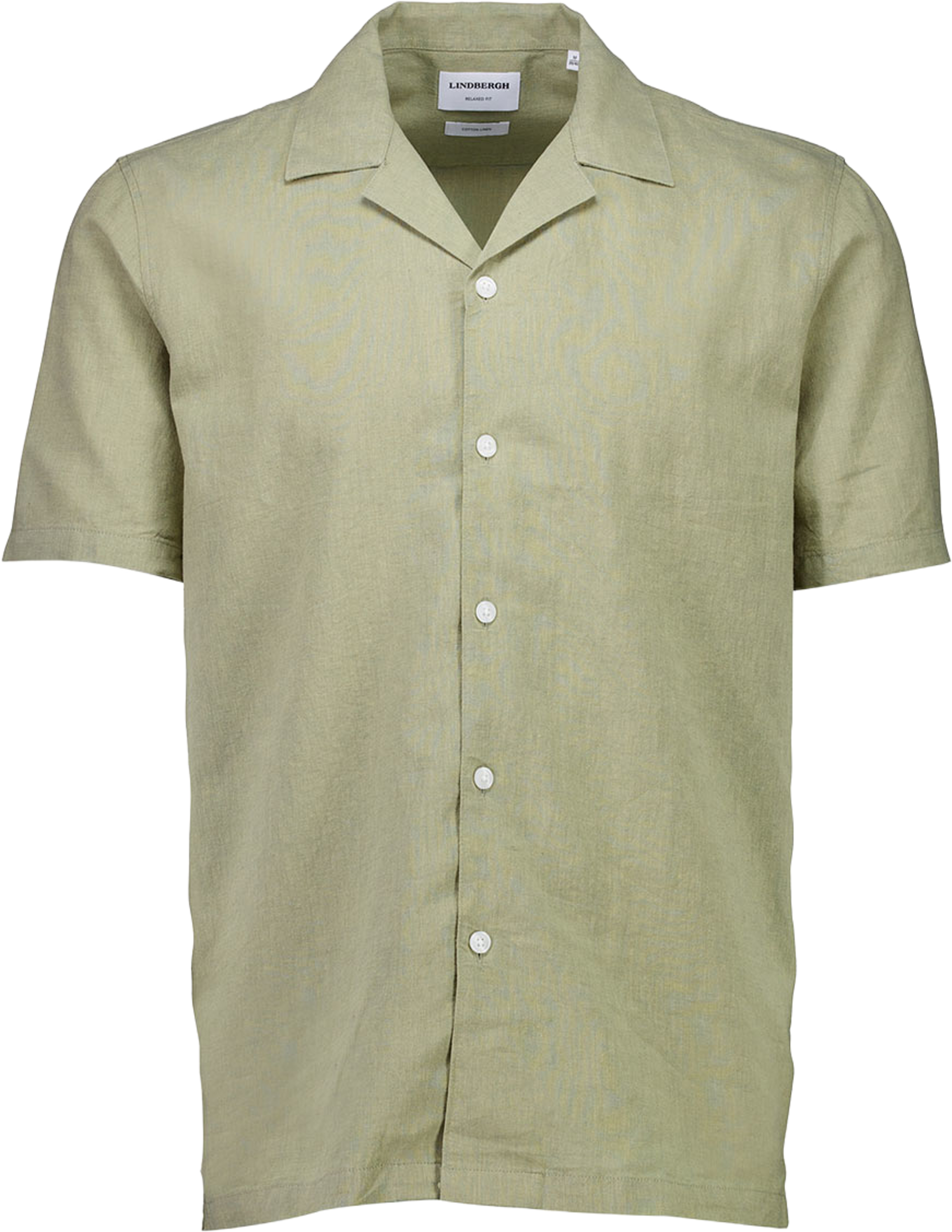 Casual Linen Blend Resort S/S, från Lindbergh, i färgen Olive Stone. Klicka för att öppna bilden i stort format