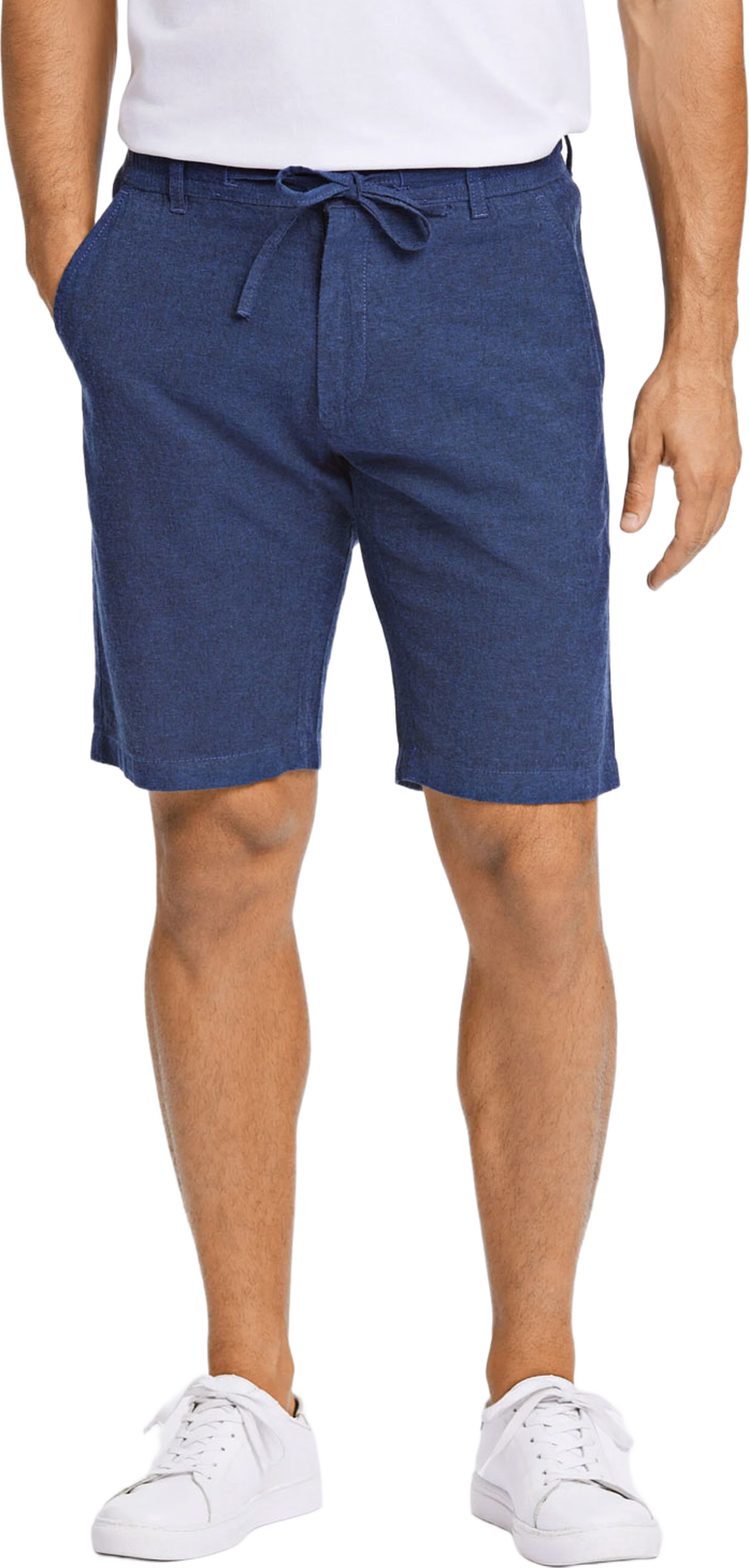 Linen Shorts, från Lindbergh, i färgen Dk Blue. Klicka för att öppna bilden i stort format