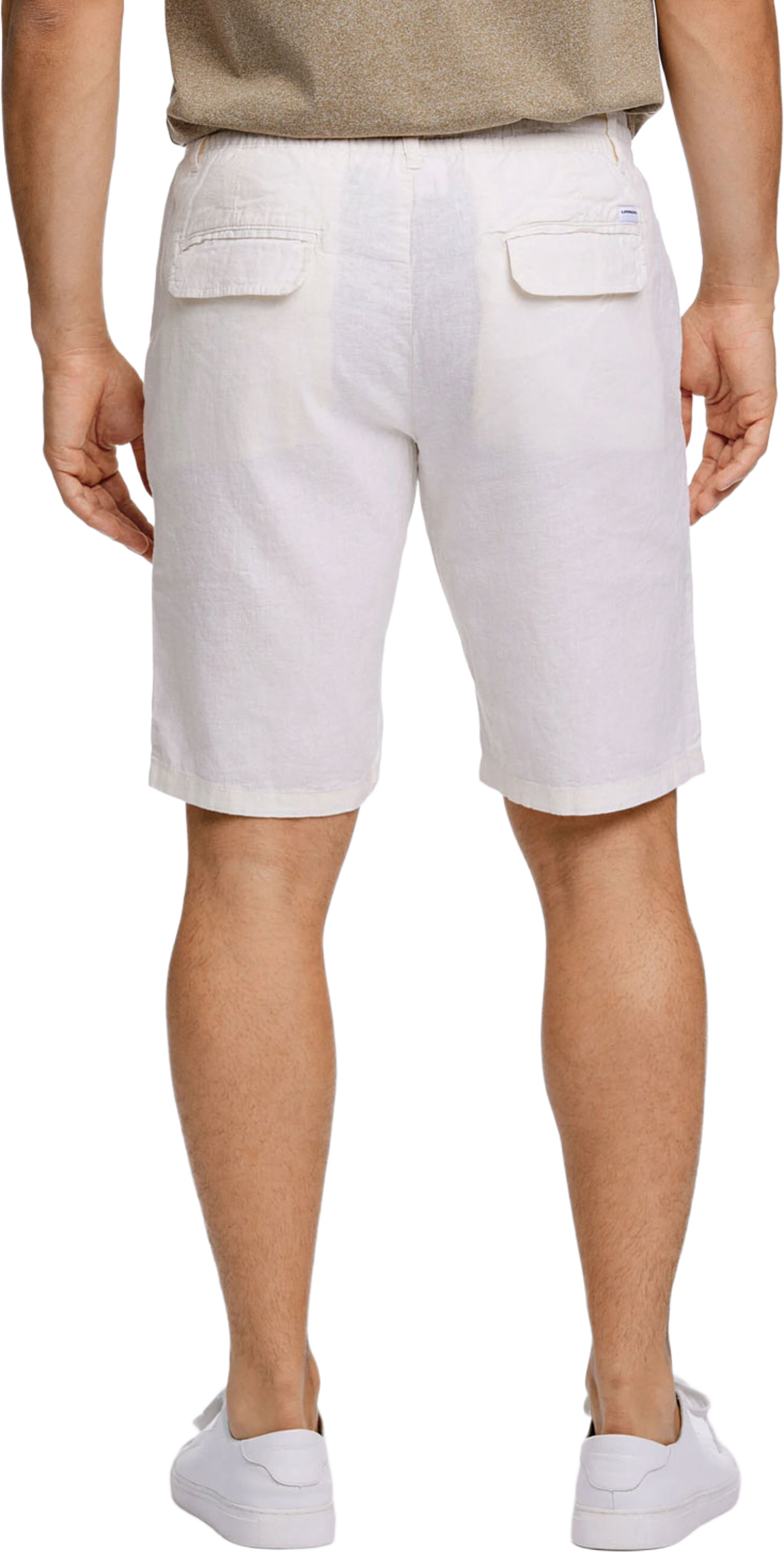 Linen Shorts, från Lindbergh, i färgen White. Klicka för att öppna bilden i stort format