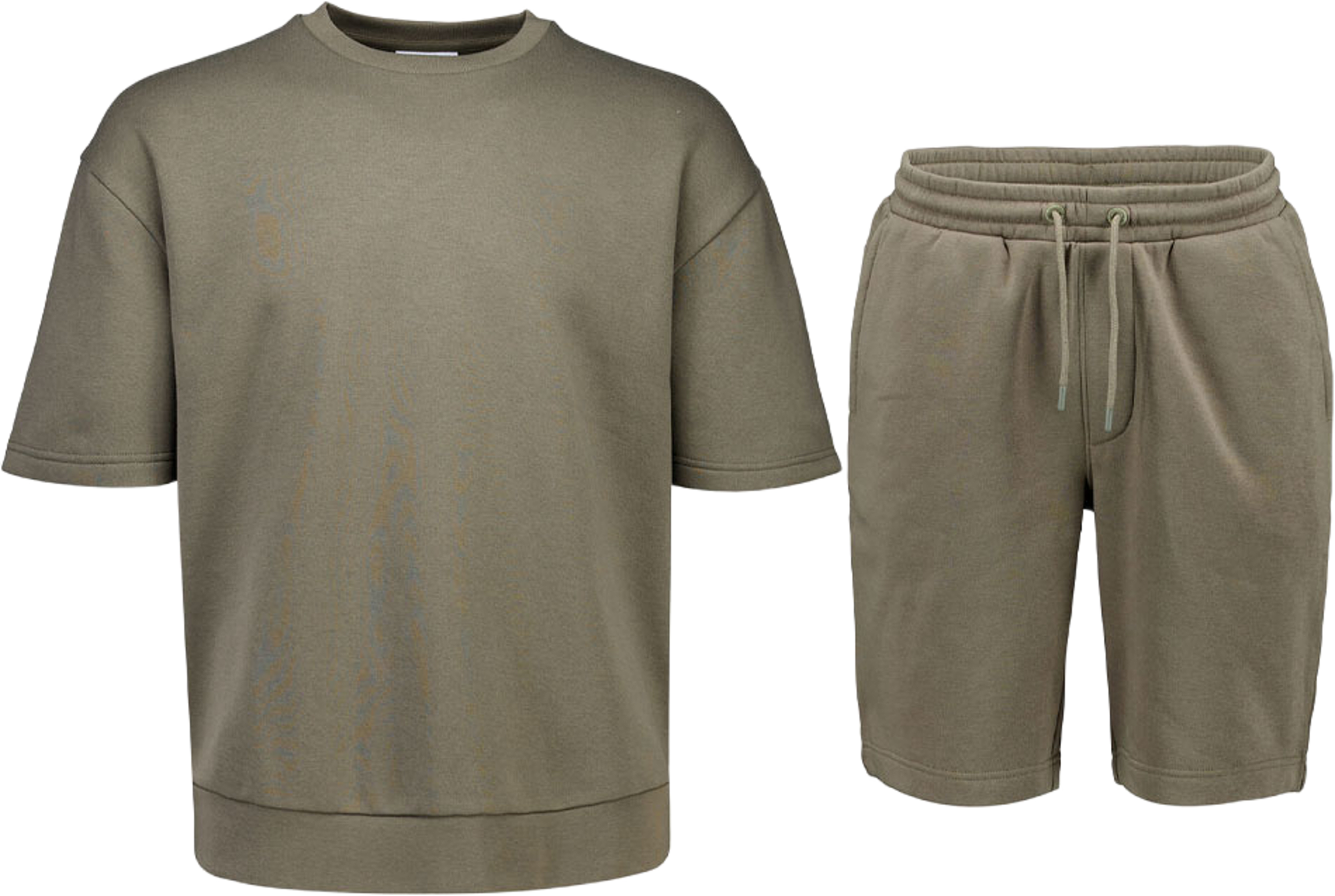 Oversized sweatshirt + shorts, från Lindbergh, i färgen Army. Klicka för att öppna bilden i stort format