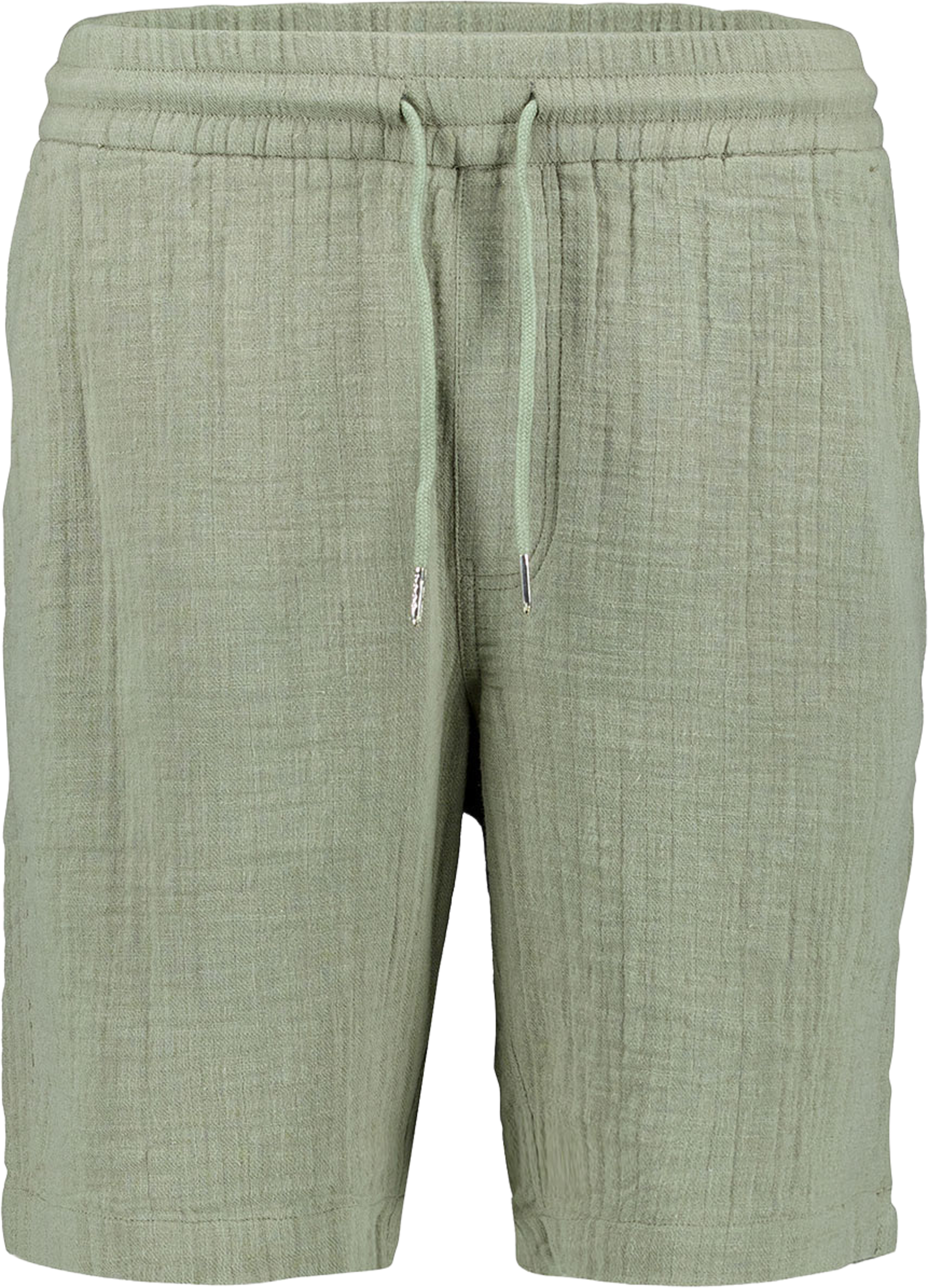 Cotton muslin Shorts, från Lindbergh, i färgen Dk Khaki. Klicka för att öppna bilden i stort format