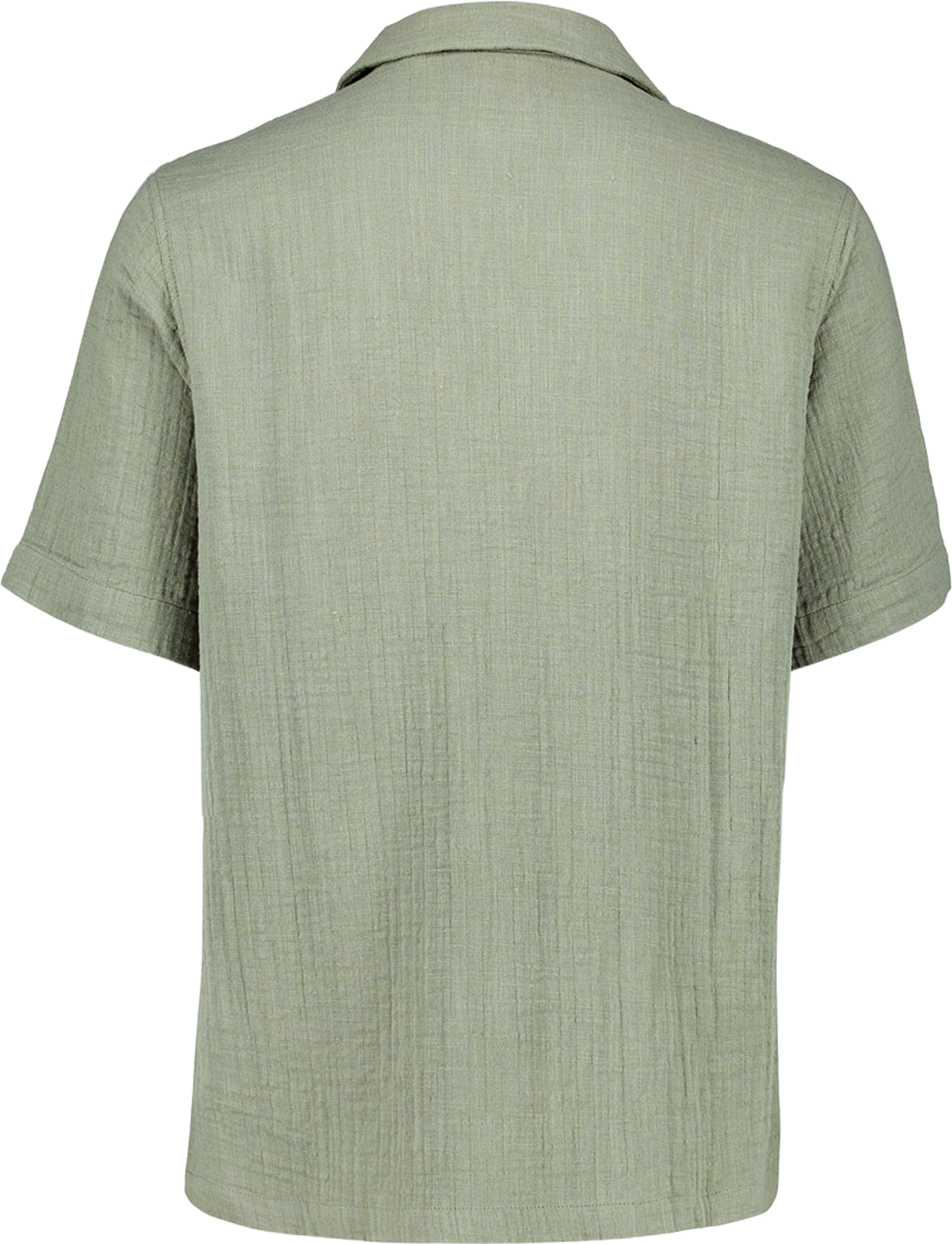 Cotton muslin resort shirt, från Lindbergh, i färgen Dk Khaki. Klicka för att öppna bilden i stort format