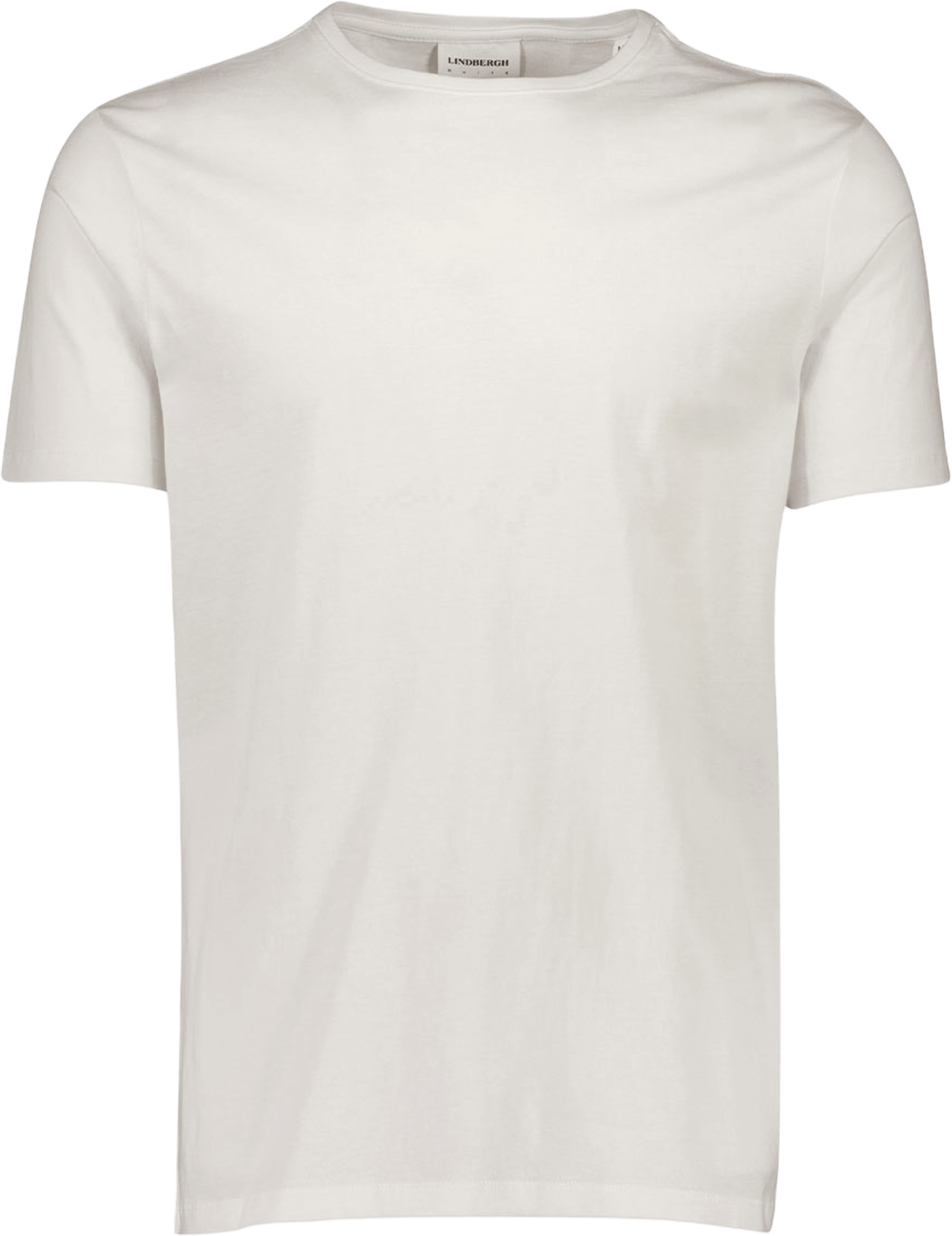Basic o-neck T-shirt, från Lindbergh, i färgen White. Klicka för att öppna bilden i stort format