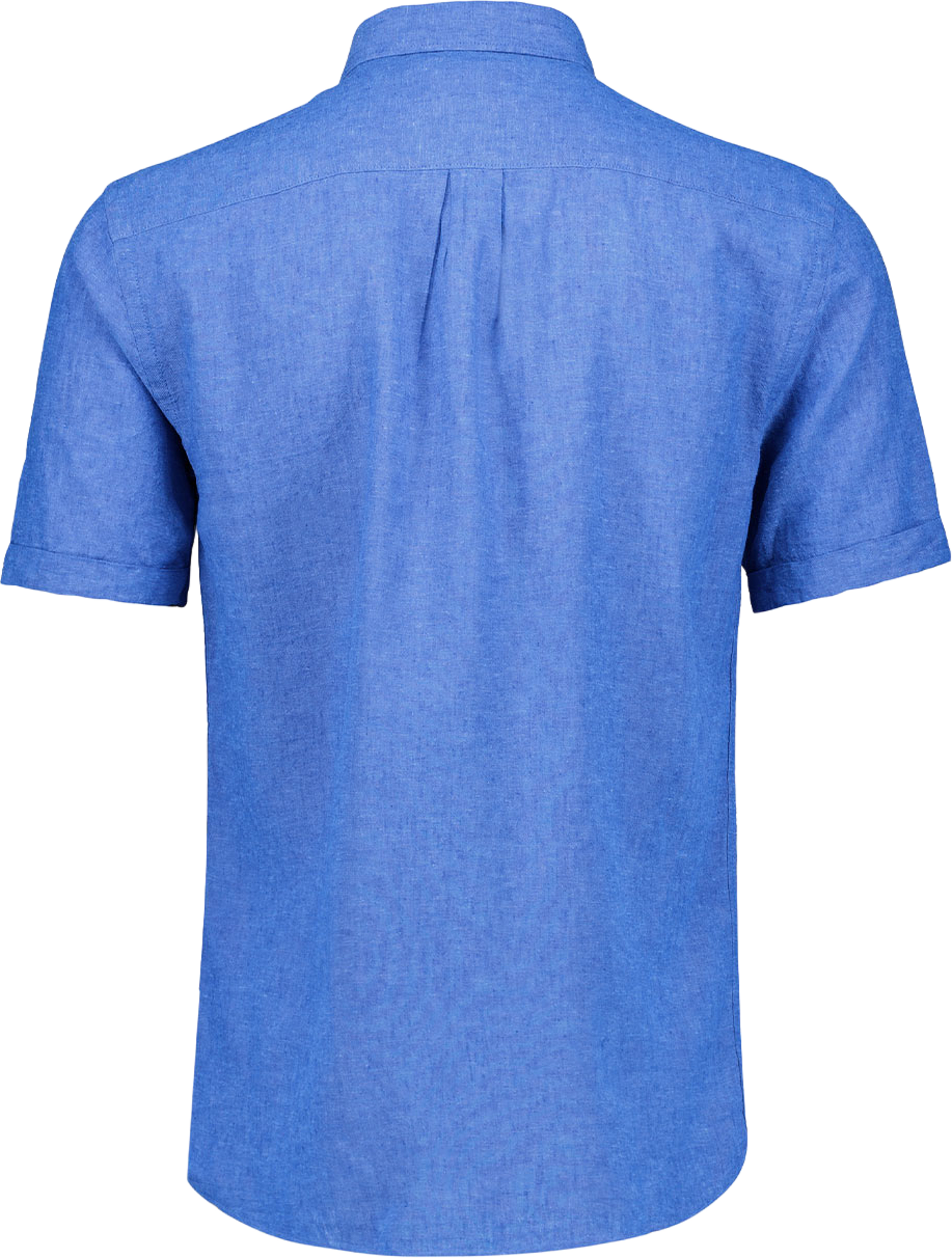 Cotton/linen shirt S/S, från Lindbergh, i färgen Clear Blue. Klicka för att öppna bilden i stort format