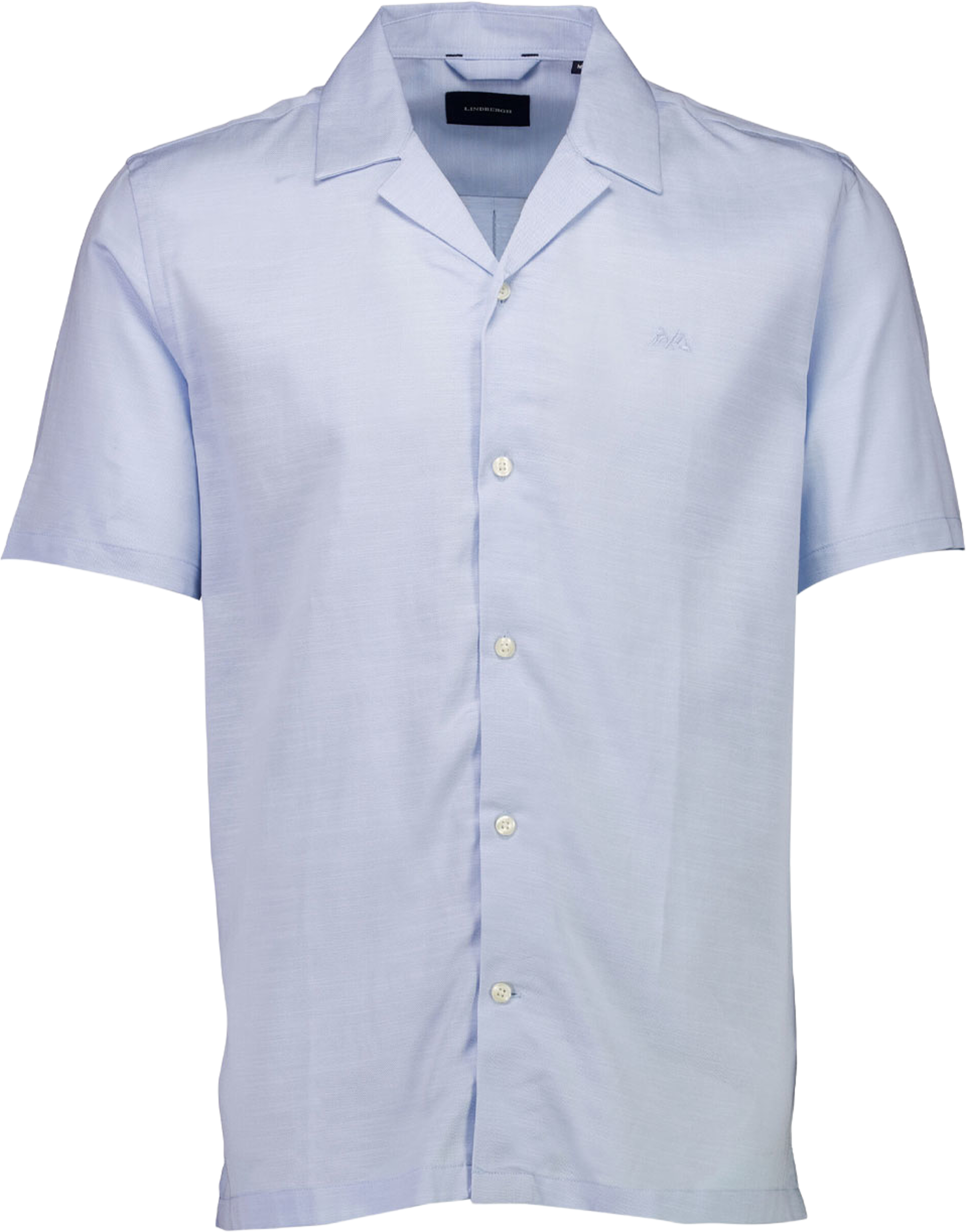 Lyocell blend resort Shirt S/S, från Lindbergh, i färgen Ice Blue. Klicka för att öppna bilden i stort format